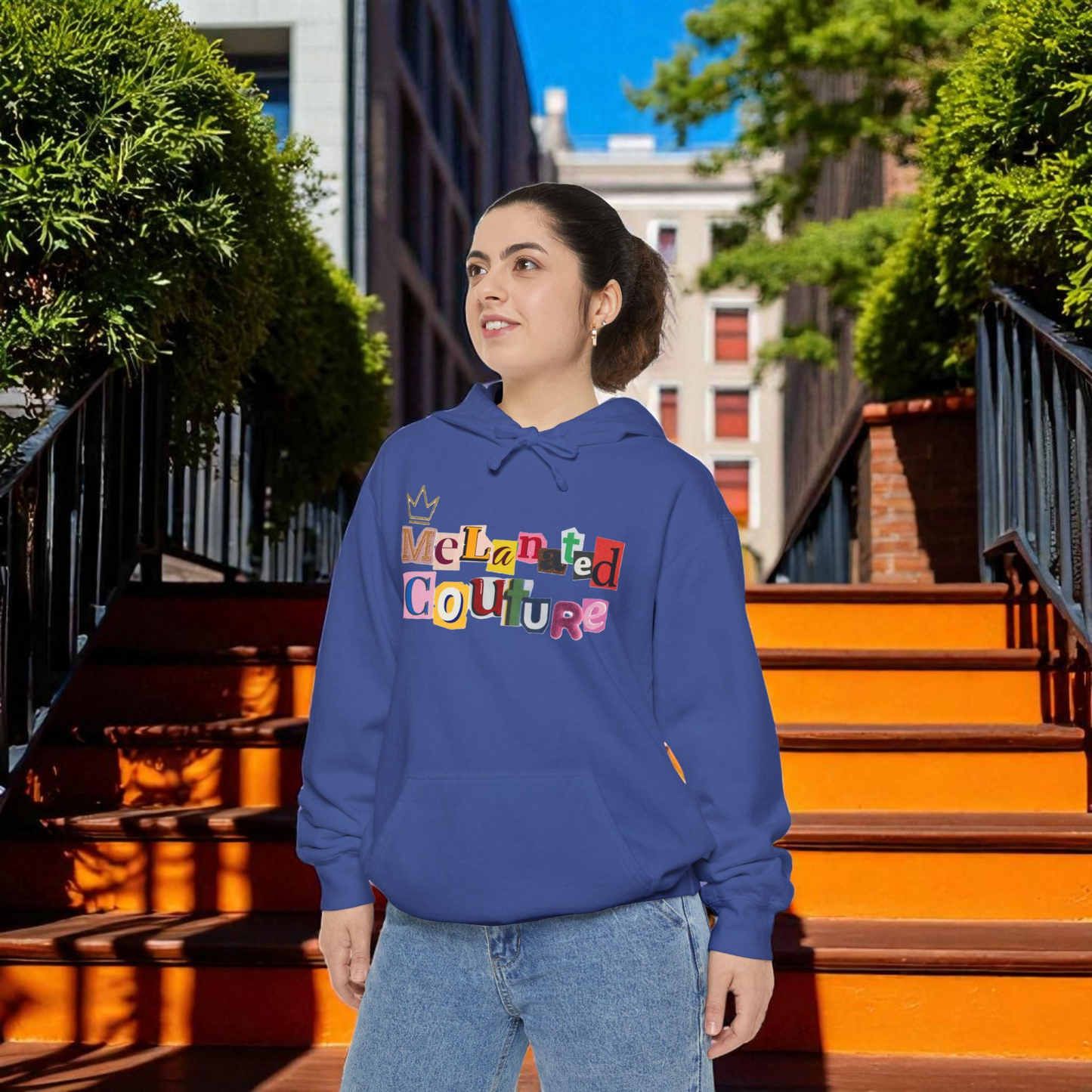 Ethnic Family Doodle Unisex Graphic Hoodie, Handcrafted Design, Unique Family Art