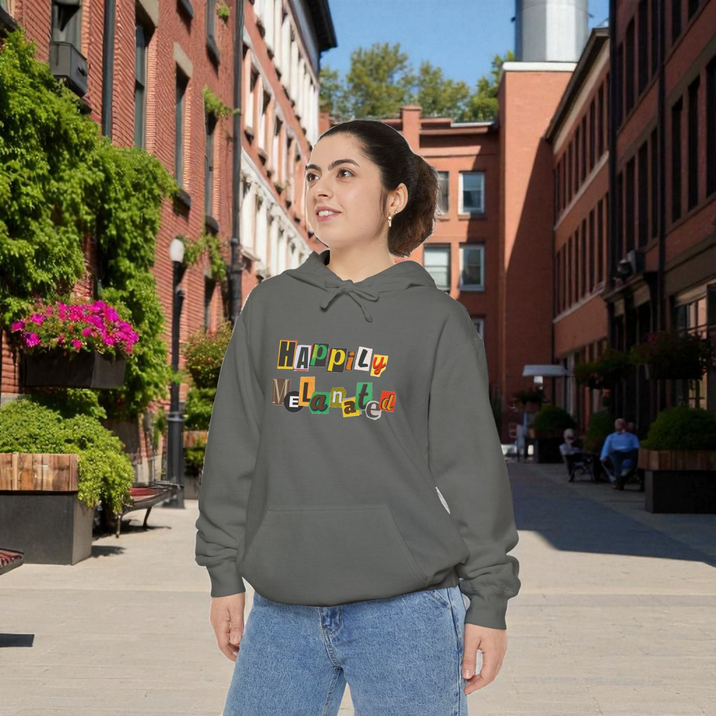 Afro Music Cartoon Unisex Hoodie, Hand Drawn Graphic Sweatshirt, Music Lover Gift