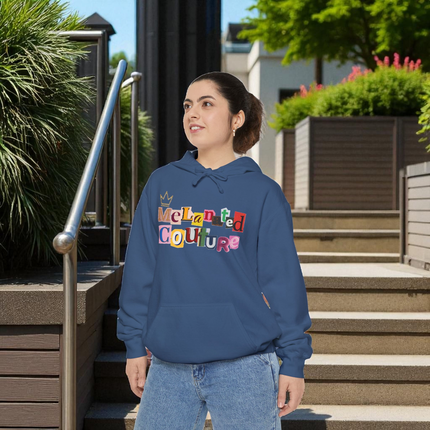 Ethnic Family Doodle Unisex Graphic Hoodie, Handcrafted Design, Unique Family Art