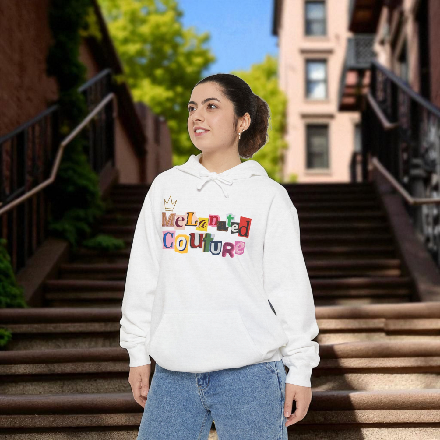 Ethnic Family Doodle Unisex Graphic Hoodie, Handcrafted Design, Unique Family Art