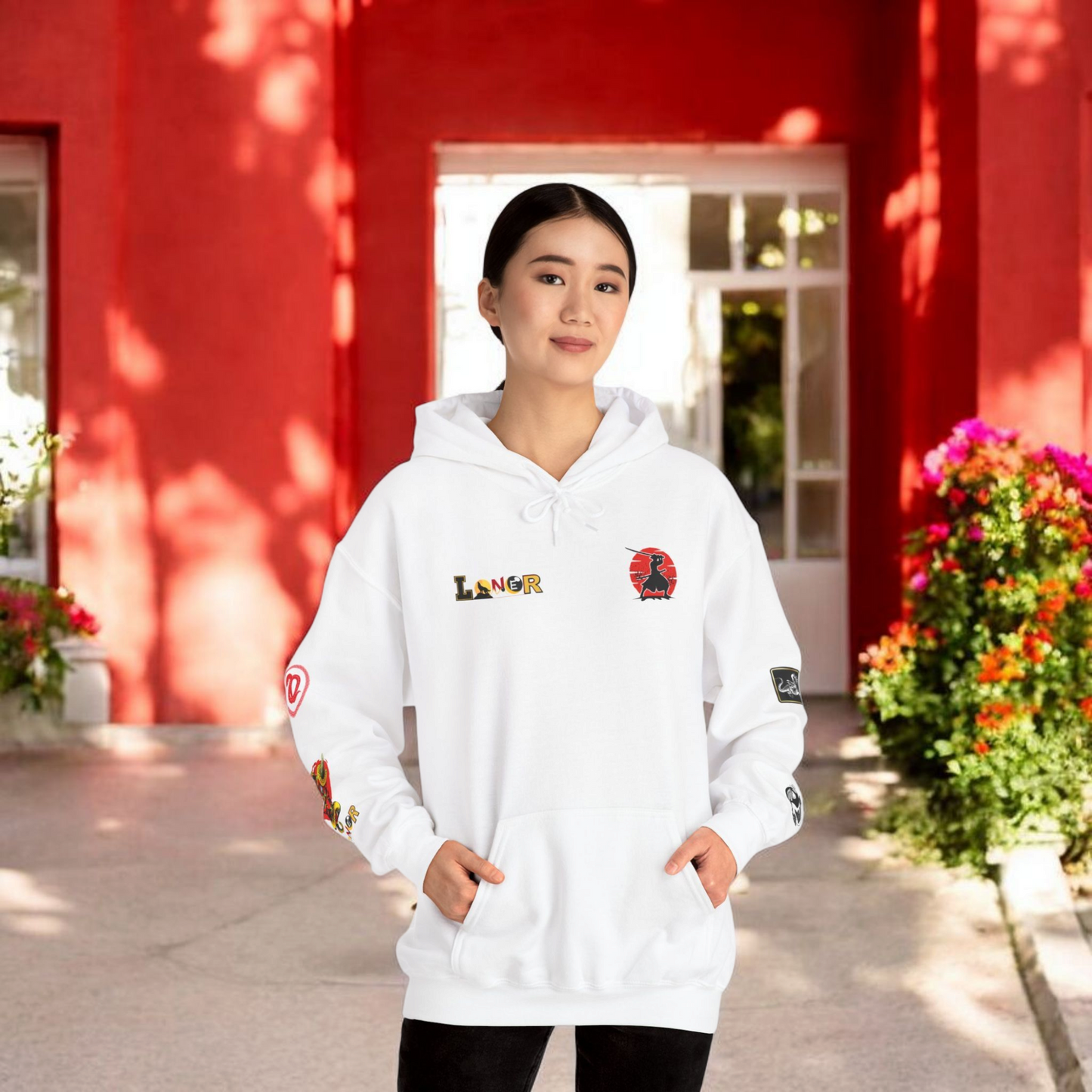 Dragon Ninja Themed Graphic Unisex Hoodie