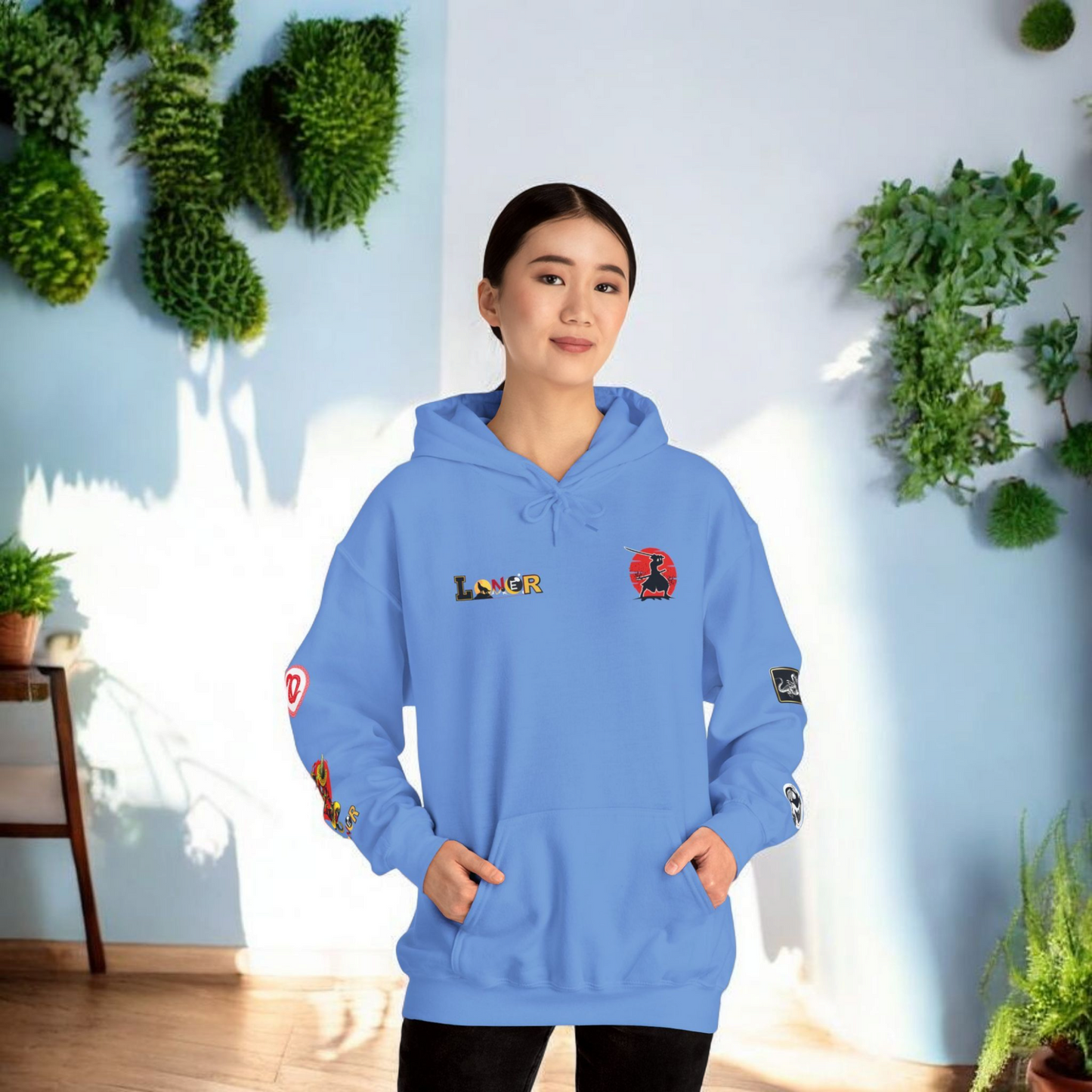 Dragon Ninja Themed Graphic Unisex Hoodie