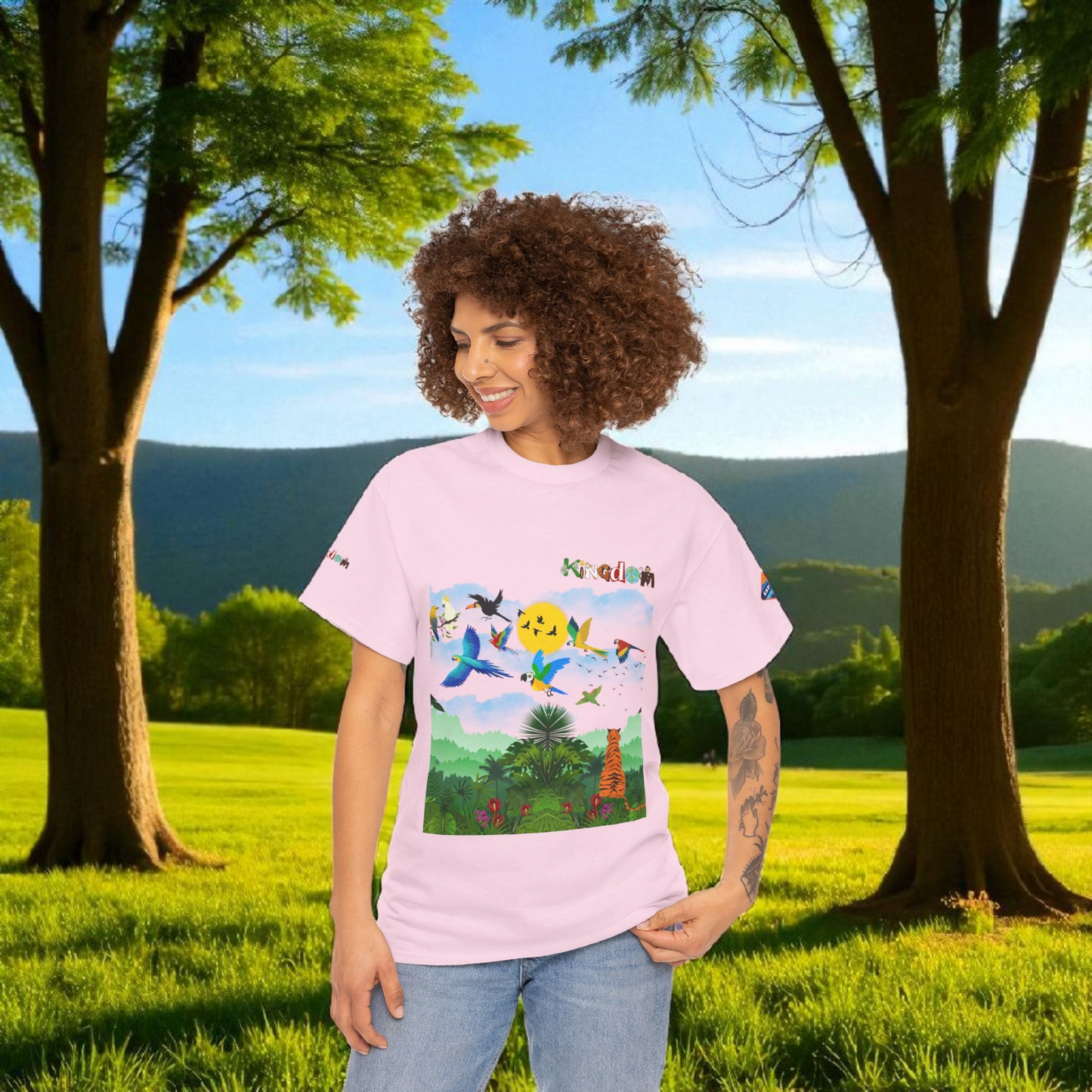 Tropical Birds Unisex Tee, Jungle Animals Graphic Shirt, Nature Inspired T-Shirt