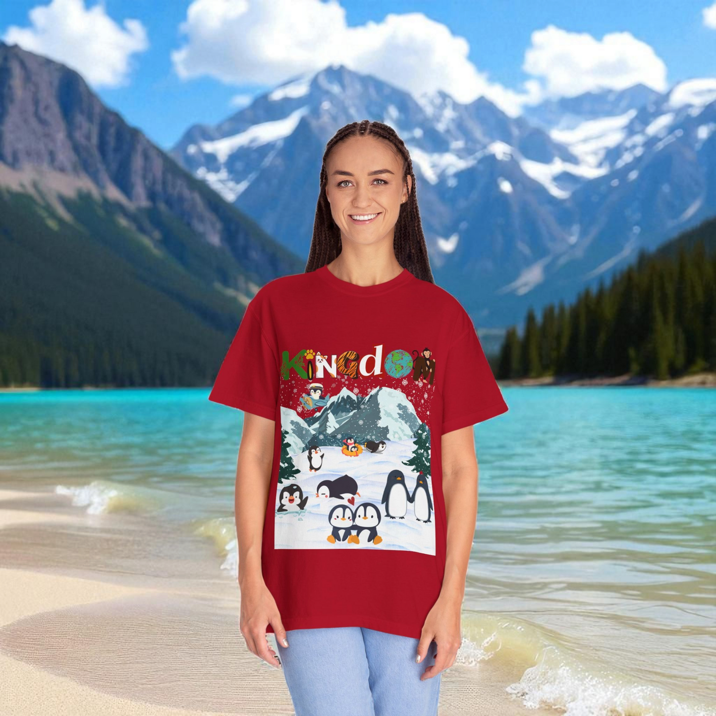 Arctic Life Penguin Graphic Unisex T-Shirt, Nature Theme, Wildlife Tee Shirt, Animal Lover Tee