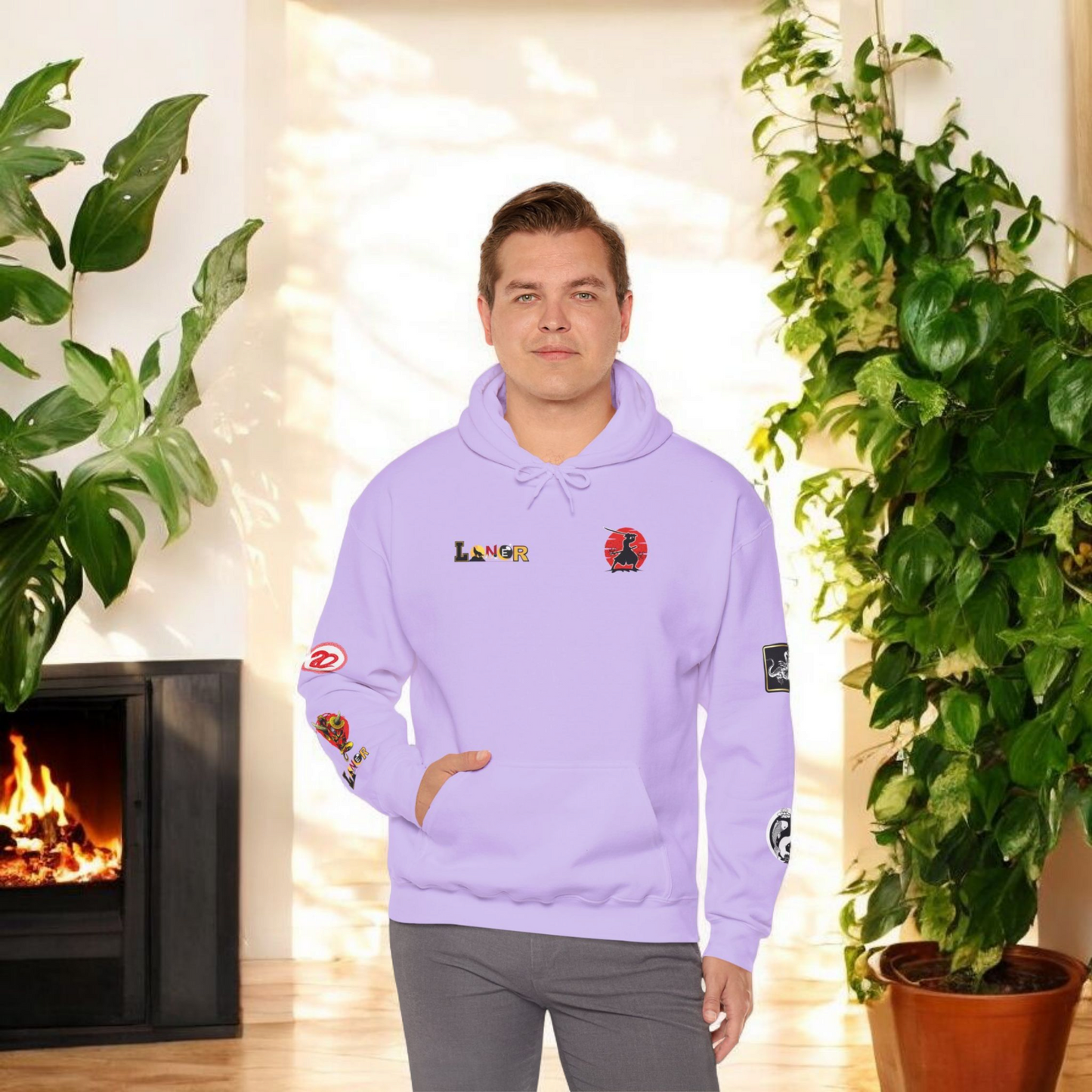 Dragon Ninja Themed Graphic Unisex Hoodie
