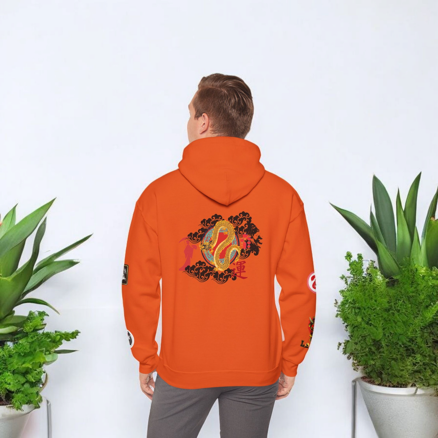 Dragon Ninja Themed Graphic Unisex Hoodie
