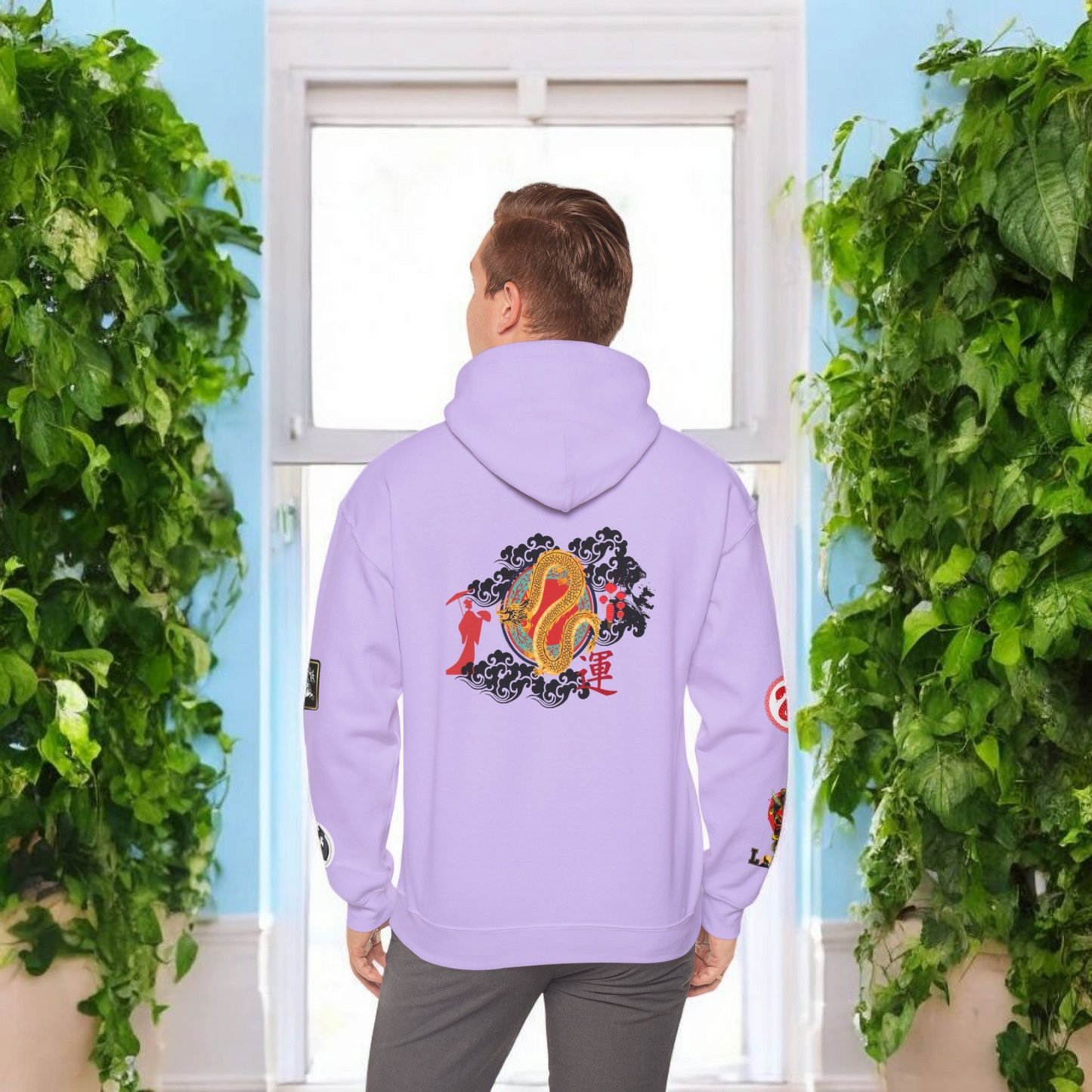 Dragon Ninja Themed Graphic Unisex Hoodie