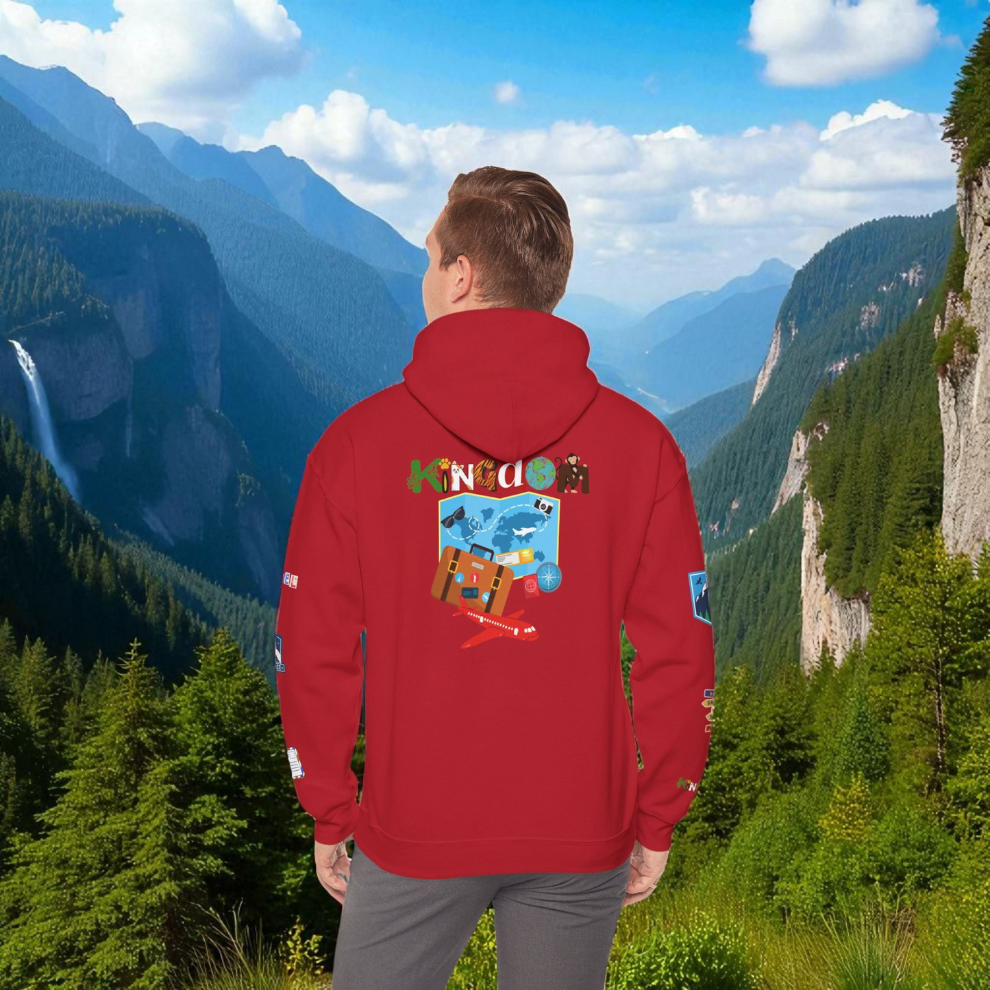 Vacation Theme Graphic Unisex Hoodie, Travel Enthusiast Sweatshirt, Wanderlust Hooded Pullover