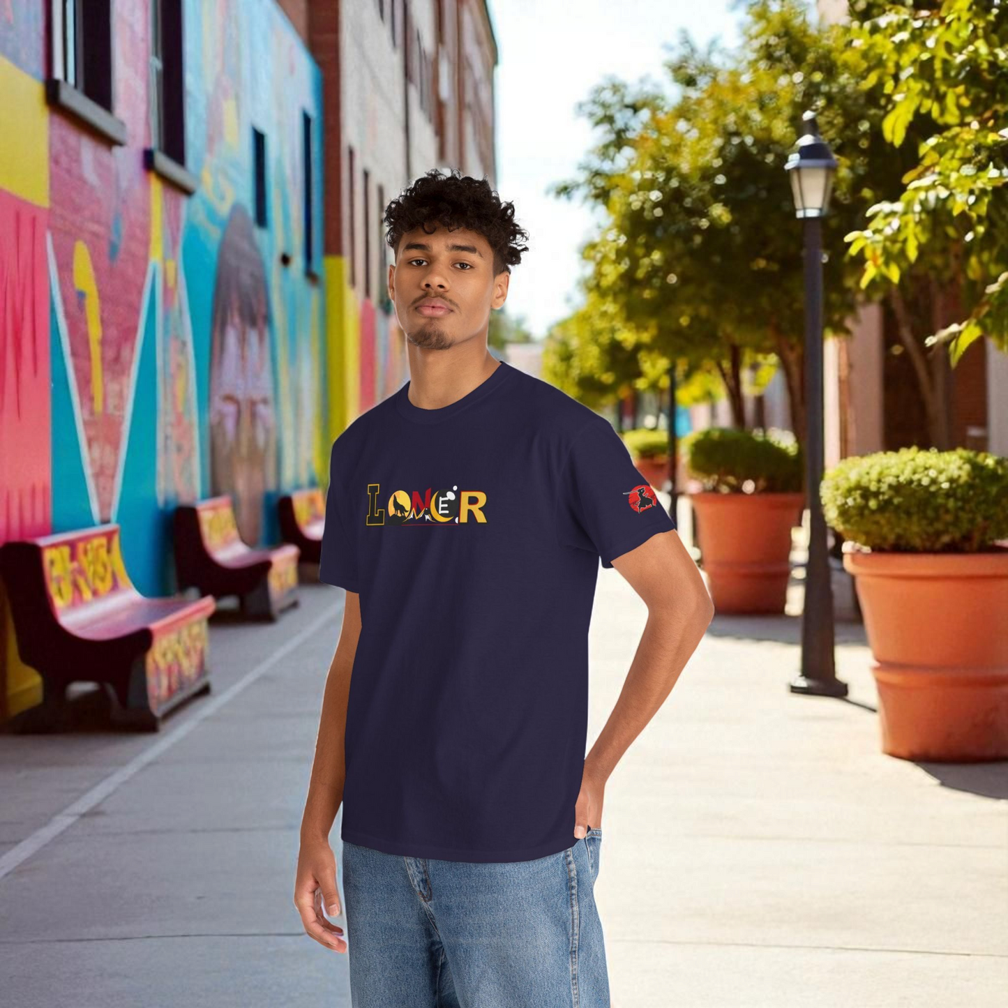 Dragon Graphic Tee, Loner Themed Unisex Shirt, Dragon Art T-Shirt, Mythical Creature Top