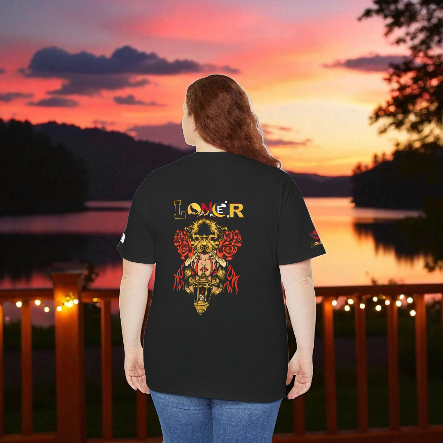 Graphic Wolf Art Unisex Tee, Wild Animal Design T-Shirt - Men's Women's Tee