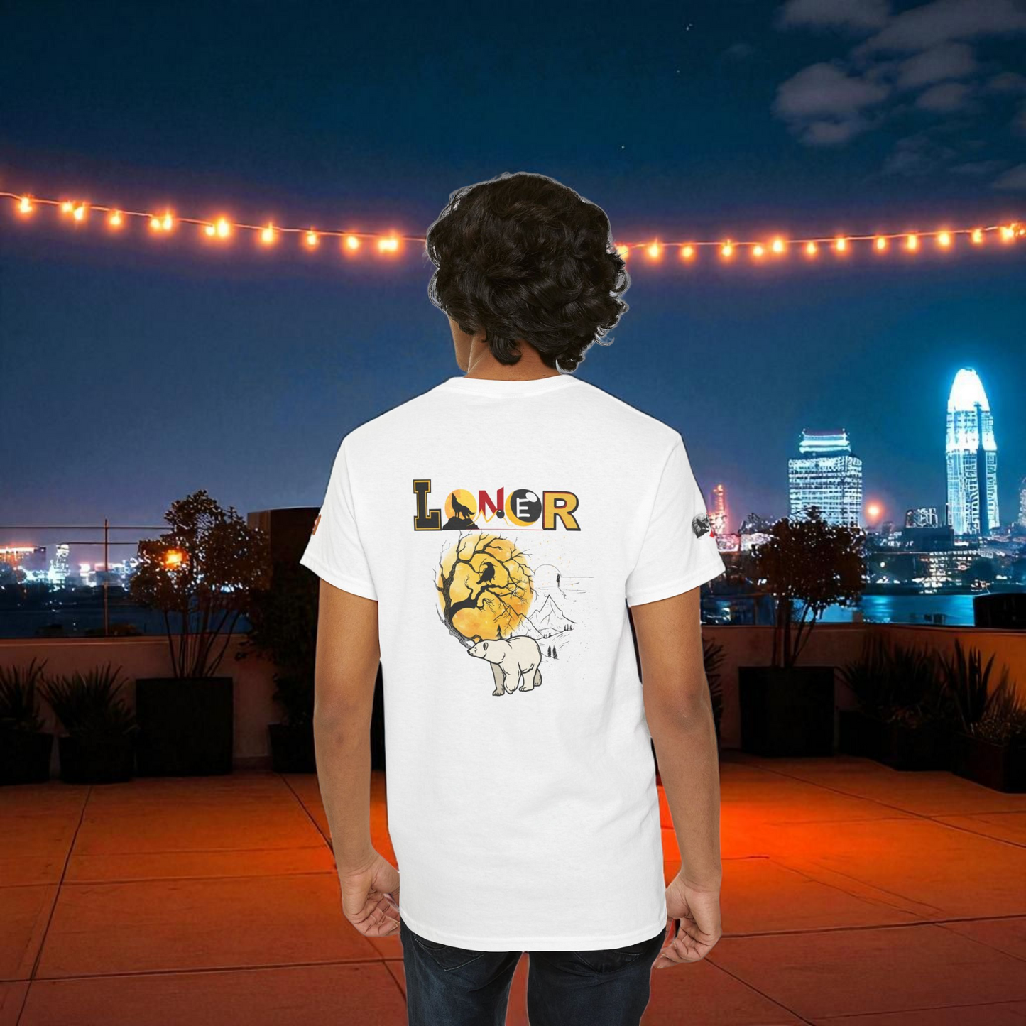 Polar Bear Graphic Unisex Tee, Wild Animal Introvert Graphic T-Shirt, Wildlife Lover Tee