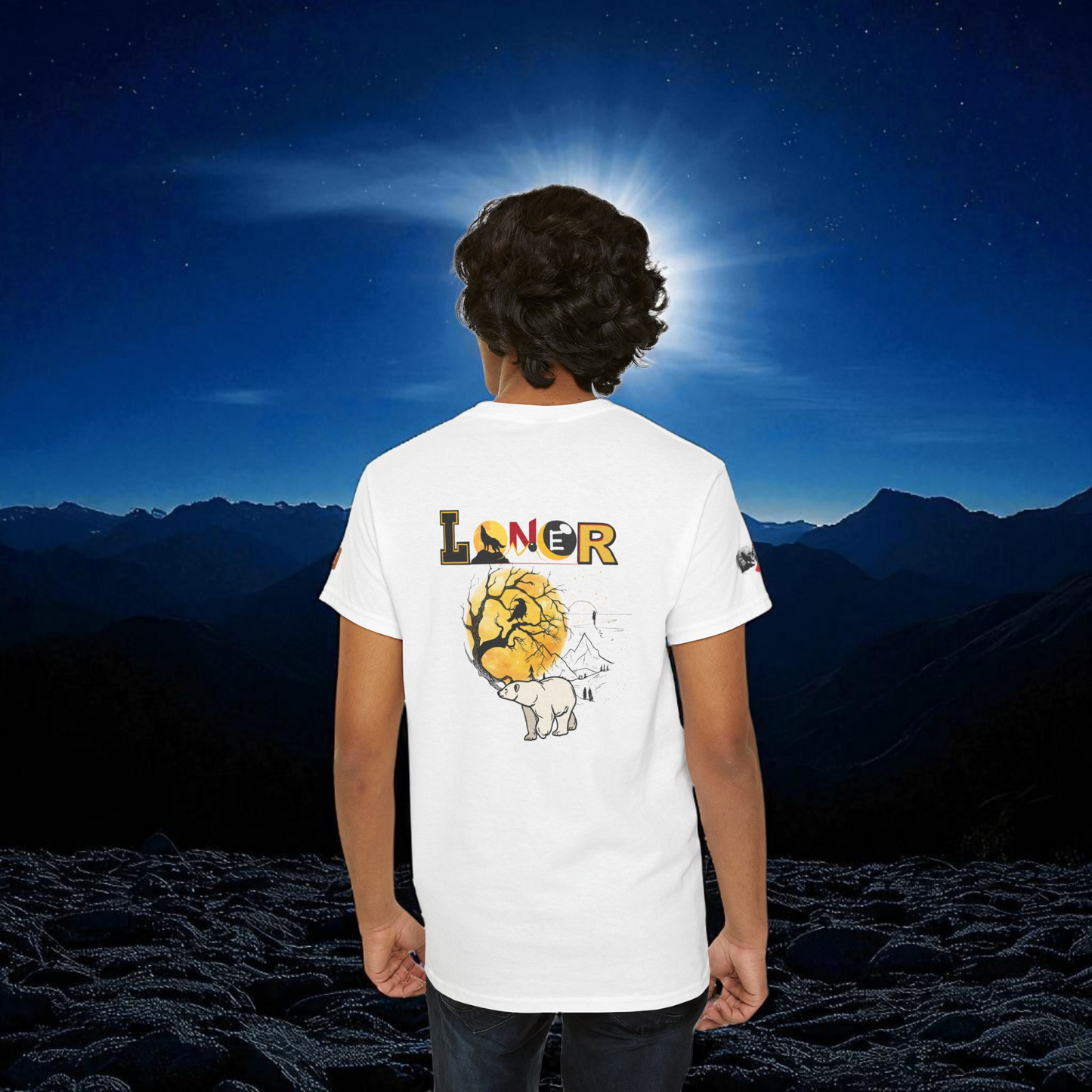 Polar Bear Graphic Unisex Tee, Wild Animal Introvert Graphic T-Shirt, Wildlife Lover Tee