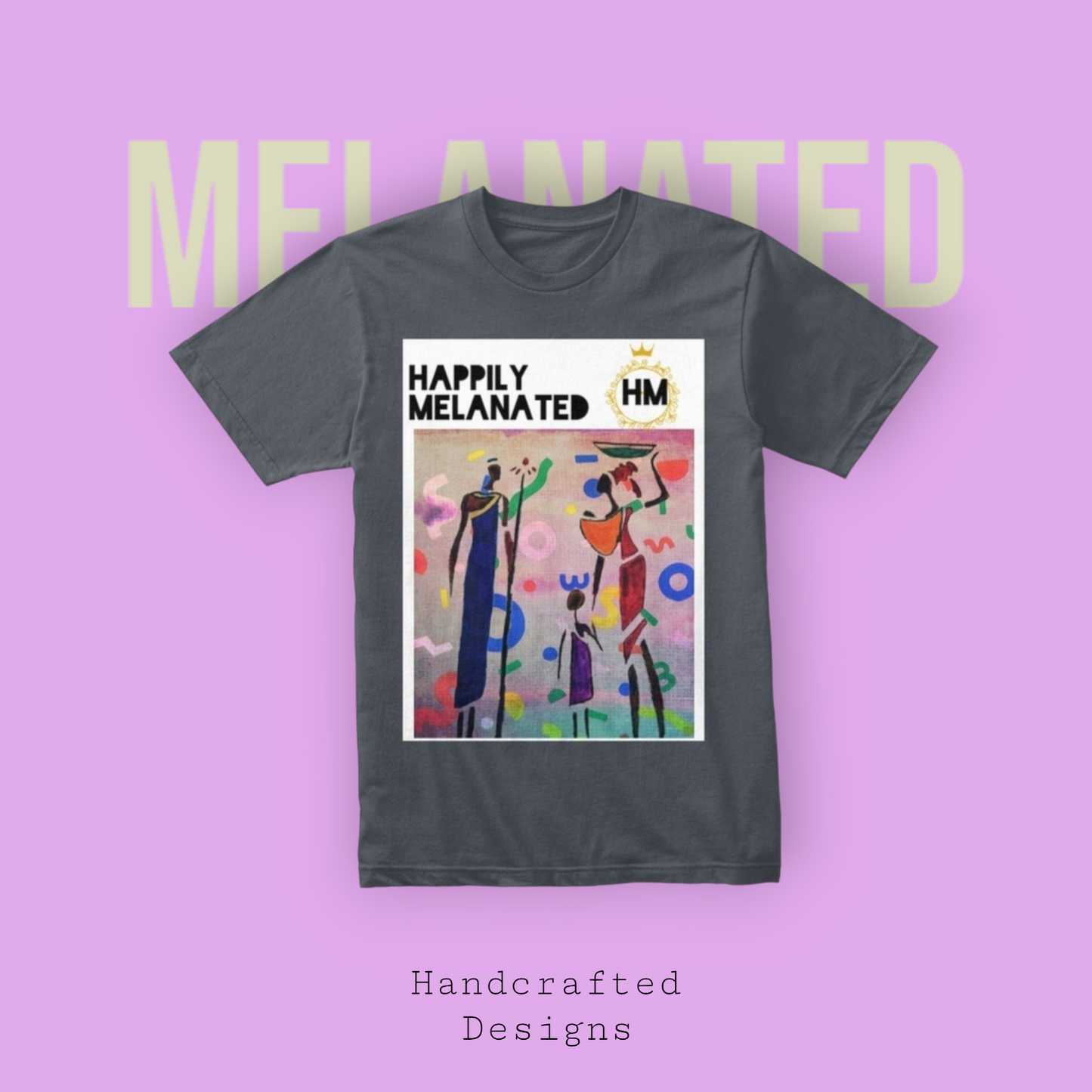 Bold Ethnic T-shirt, Hand-drawn Tribal Family Doodle with Motivational Quote