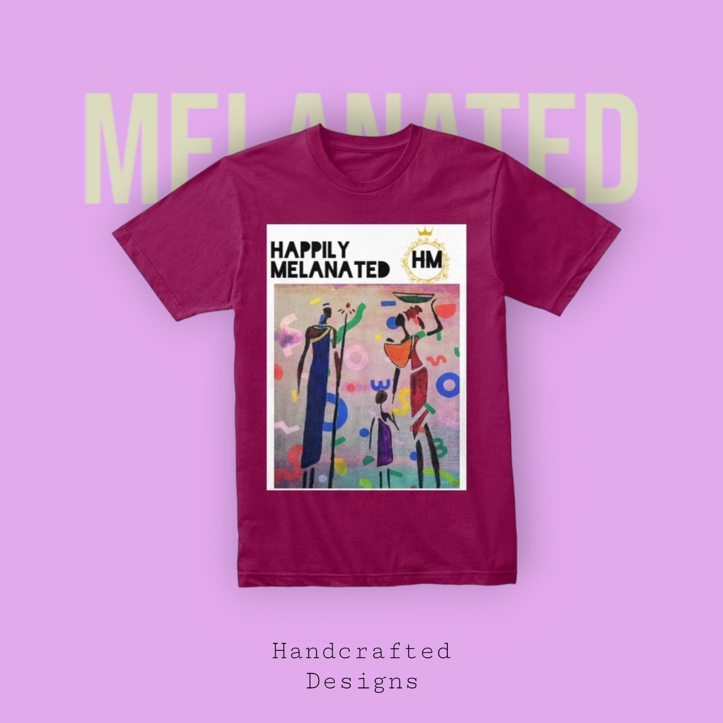 Bold Ethnic T-shirt, Hand-drawn Tribal Family Doodle with Motivational Quote