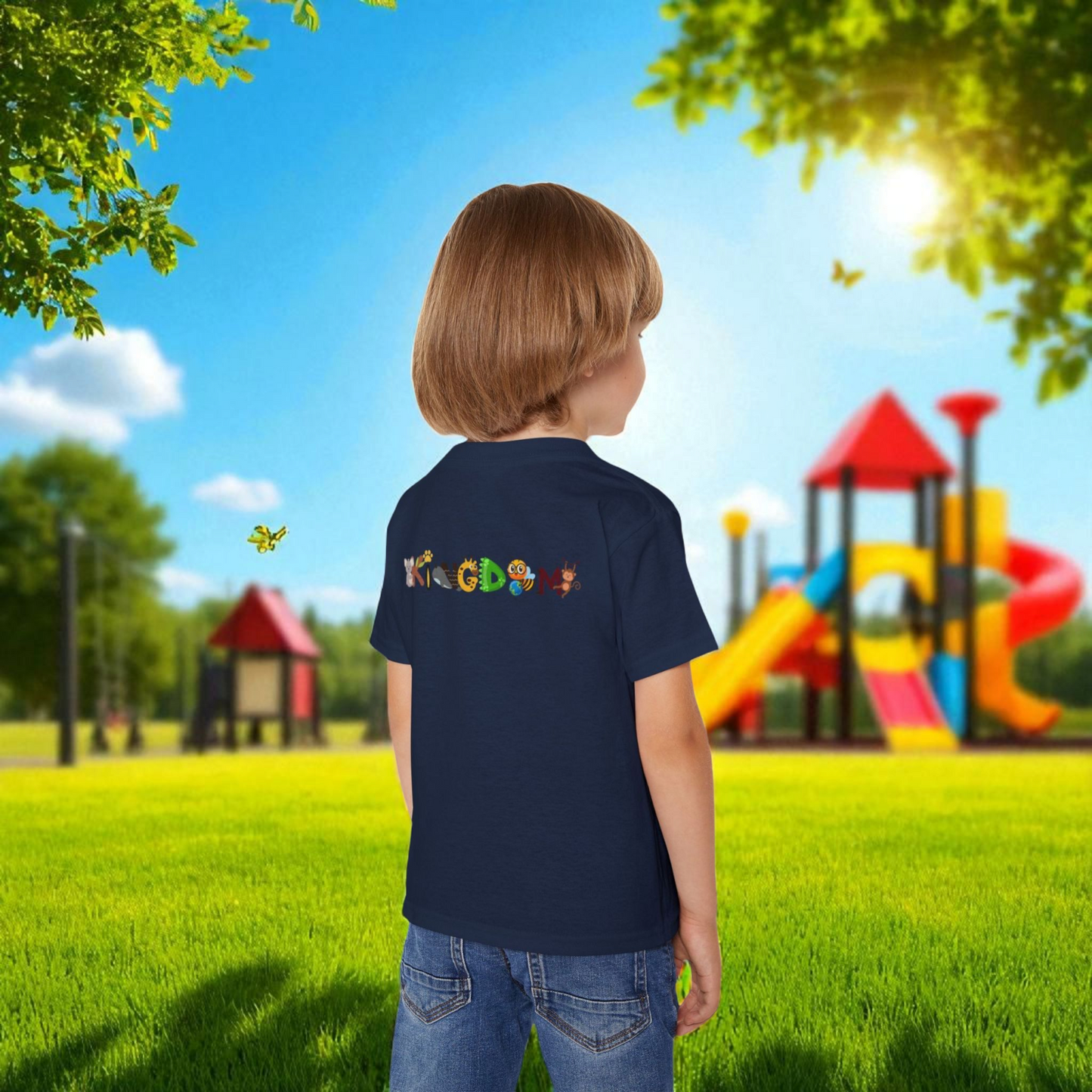 Animal Jungle Heavy Cotton™ Toddler T-shirt - Cute Safari Kids Shirt, Wildlife Graphic Tee