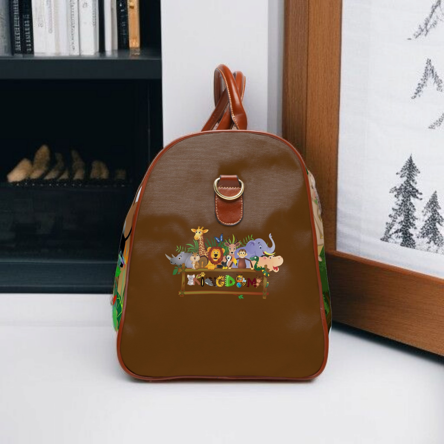 Vibrant Jungle Waterproof Travel Bag - Eco-Friendly Adventure Tote