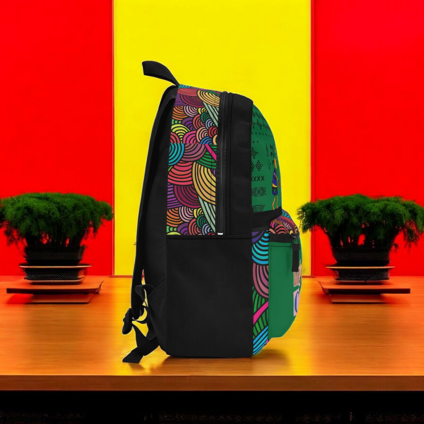 Unique Tribal Dance Backpack, Ethnic Music Festival Bag, Boho Rucksack, Aztec Design