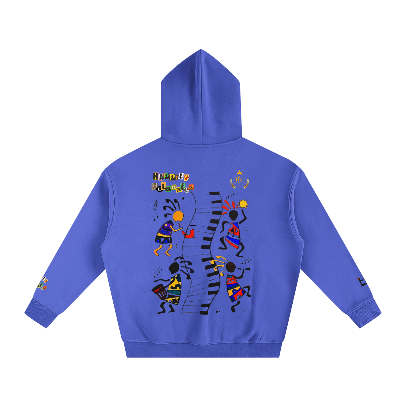 Afro Music Cartoon Unisex Oversize Fleeced Hoodie