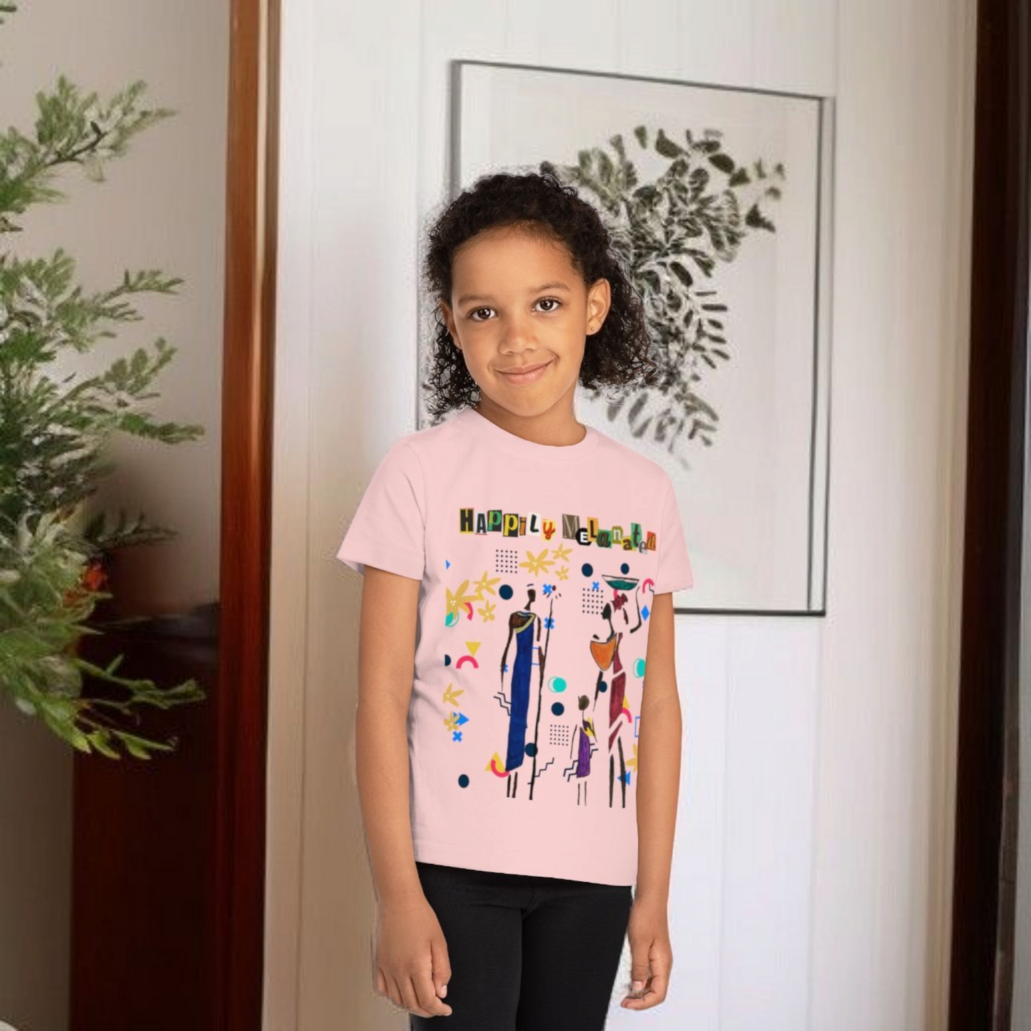 Afro Music Art Kids T-Shirt, Handcrafted Tee for Children, Kid's Graphic Tee