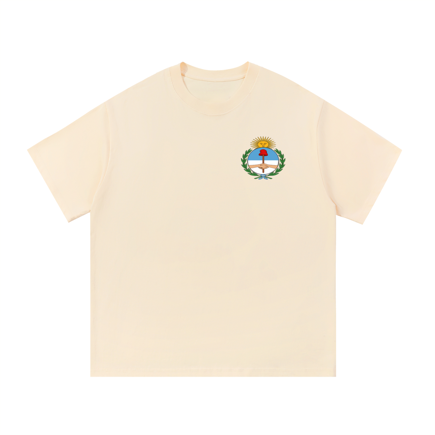 Argentina Flag Art Graphic Unisex Essential Cotton T-Shirt