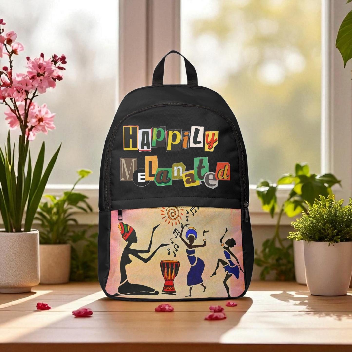 Artisan Tribal Laptop Backpack - Water-Resistant Outdoor Travel Bag
