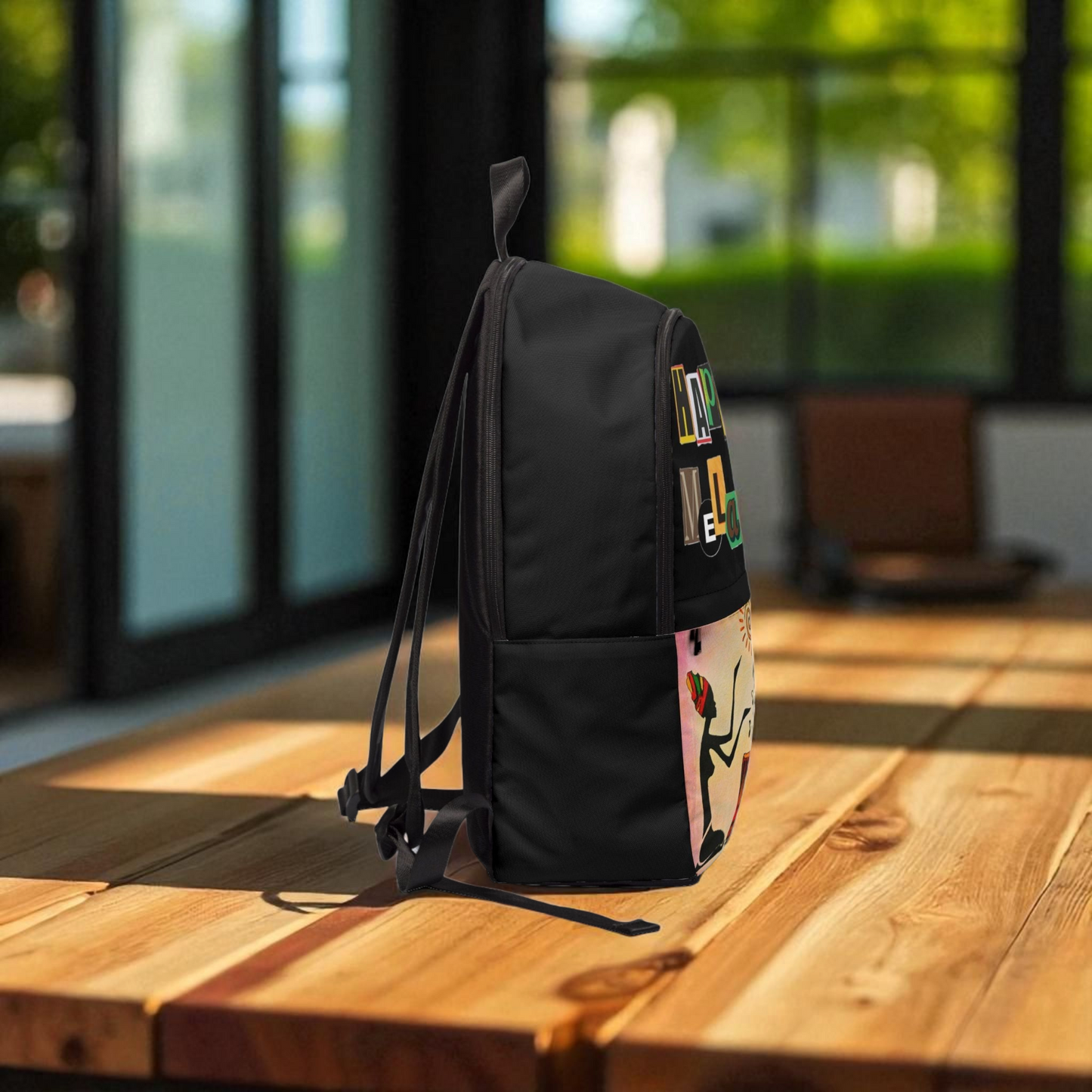 Artisan Tribal Laptop Backpack - Water-Resistant Outdoor Travel Bag