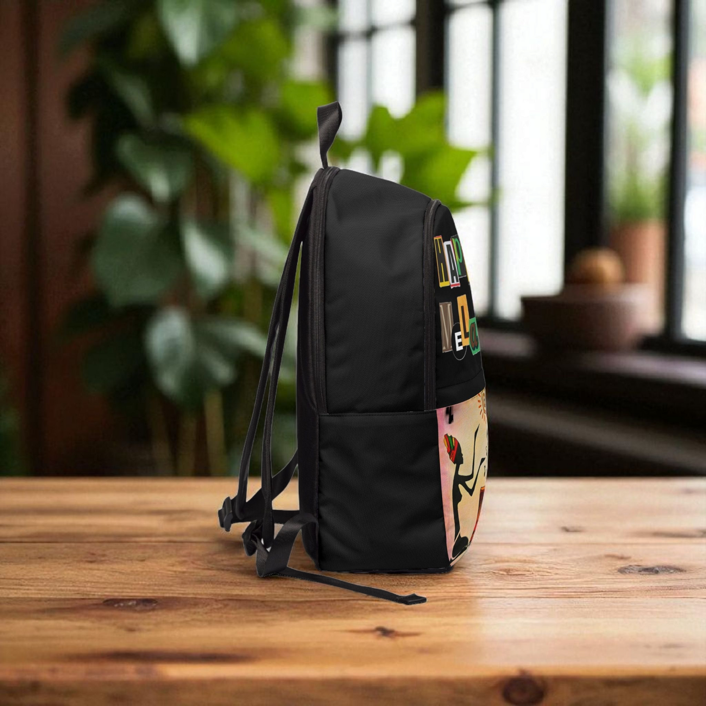 Artisan Tribal Laptop Backpack - Water-Resistant Outdoor Travel Bag
