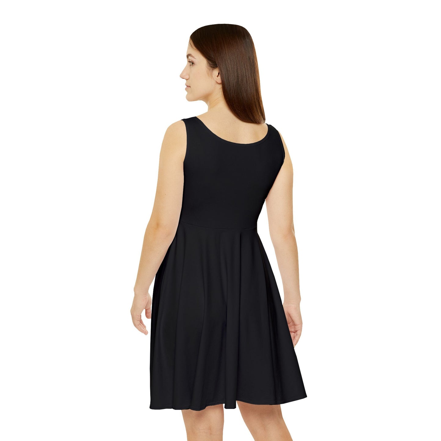 Boho Chic Handcrafted Women's Skater Dress – Tribal-Inspired Textile