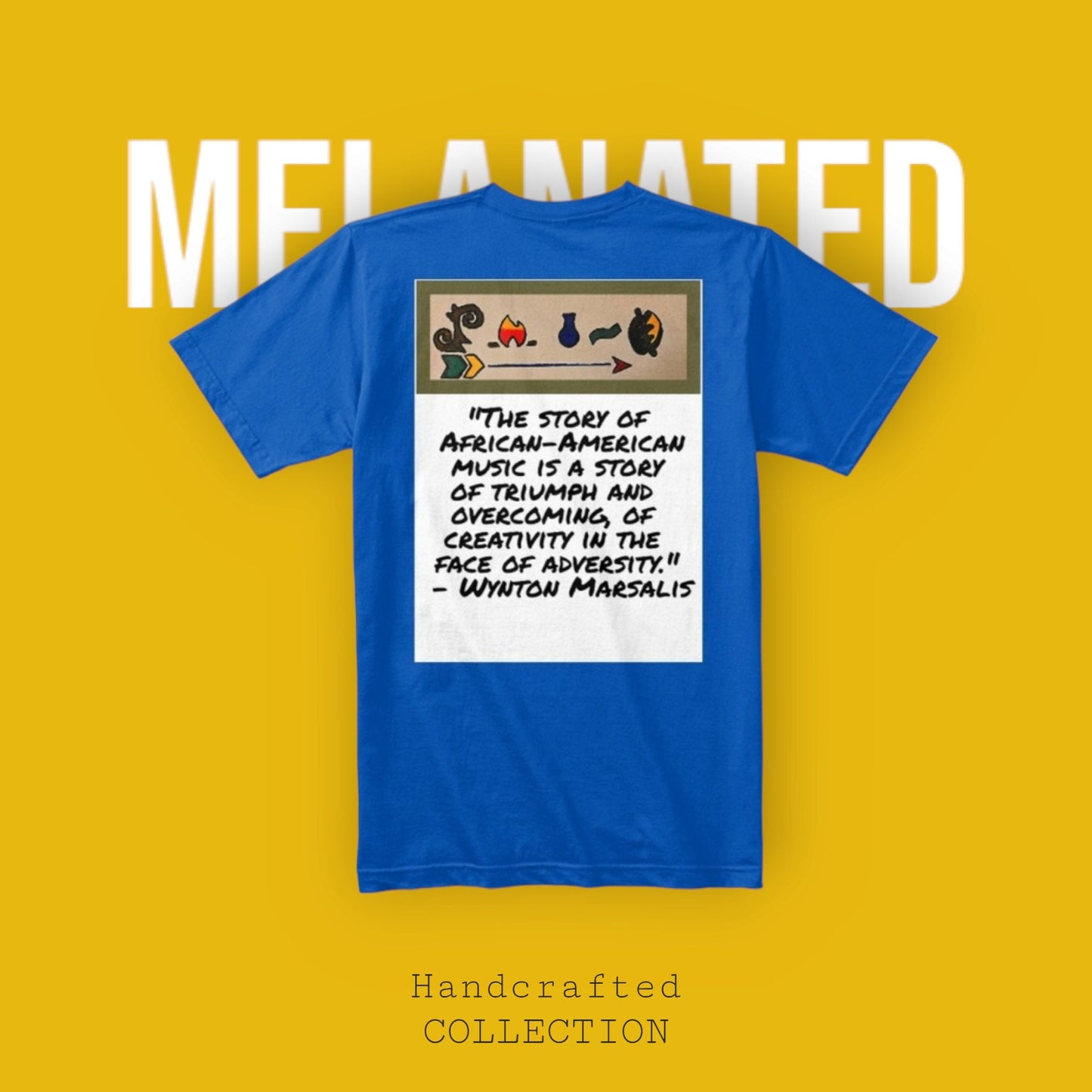 Bold Handcrafted Unisex T-Shirt, Inspirational Tribal Music Art