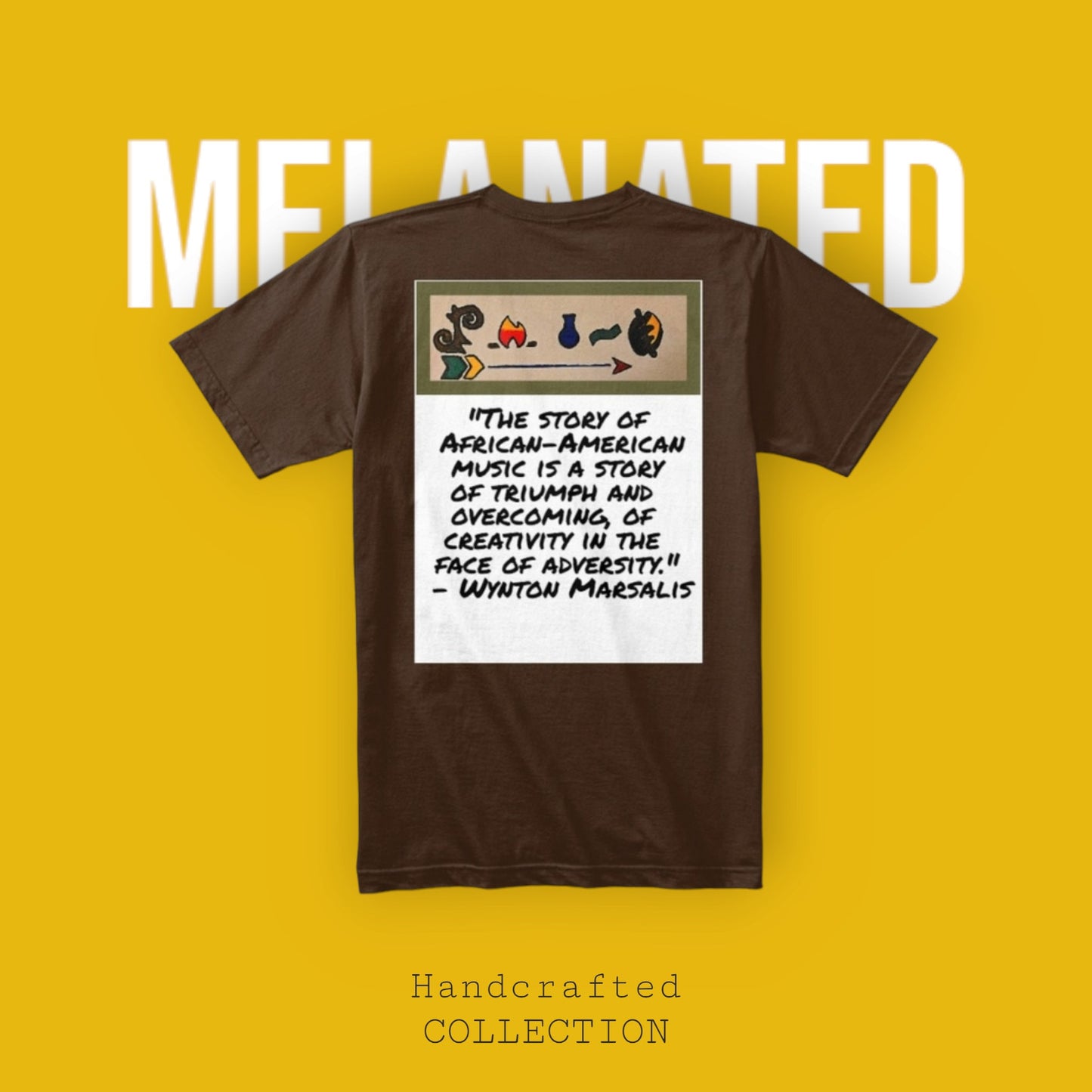 Bold Handcrafted Unisex T-Shirt, Inspirational Tribal Music Art