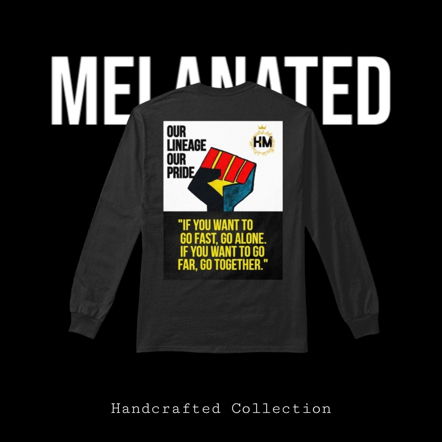 Graphic Unisex Long Sleeve T-shirt, Hand-Drawn Art & Empowering Quotes