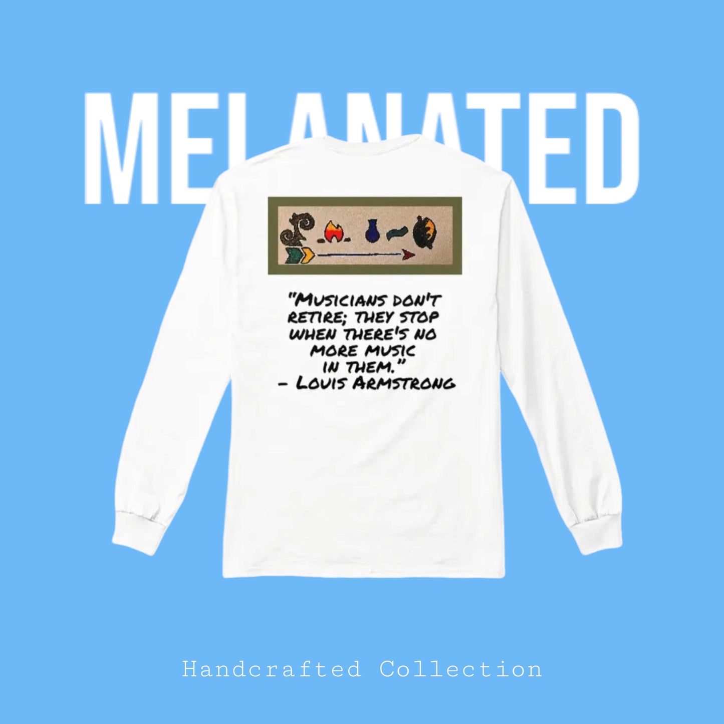 Ethnic Streetwear Unisex Tee, Hand-Drawn Tribal Music Art with Motivational Quotes