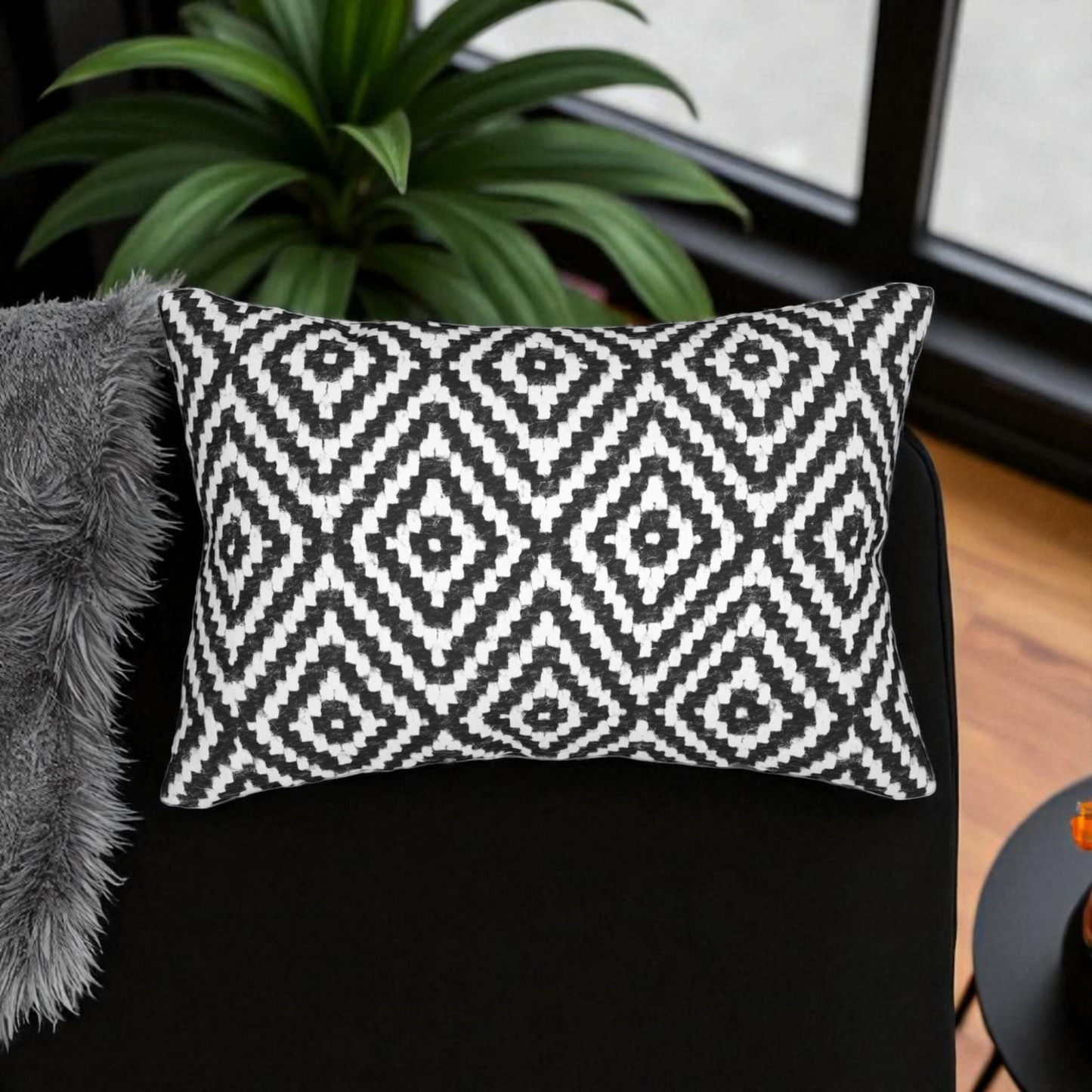 Tribal Spun Polyester Pillow, Decorative Cushion, Boho Throw Pillow, Aztec Pillow Cover