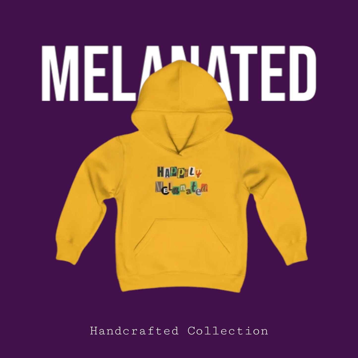 Handcrafted Afro Graphic Youth Hoodie, Kids Sweatshirt, Ethnic Design