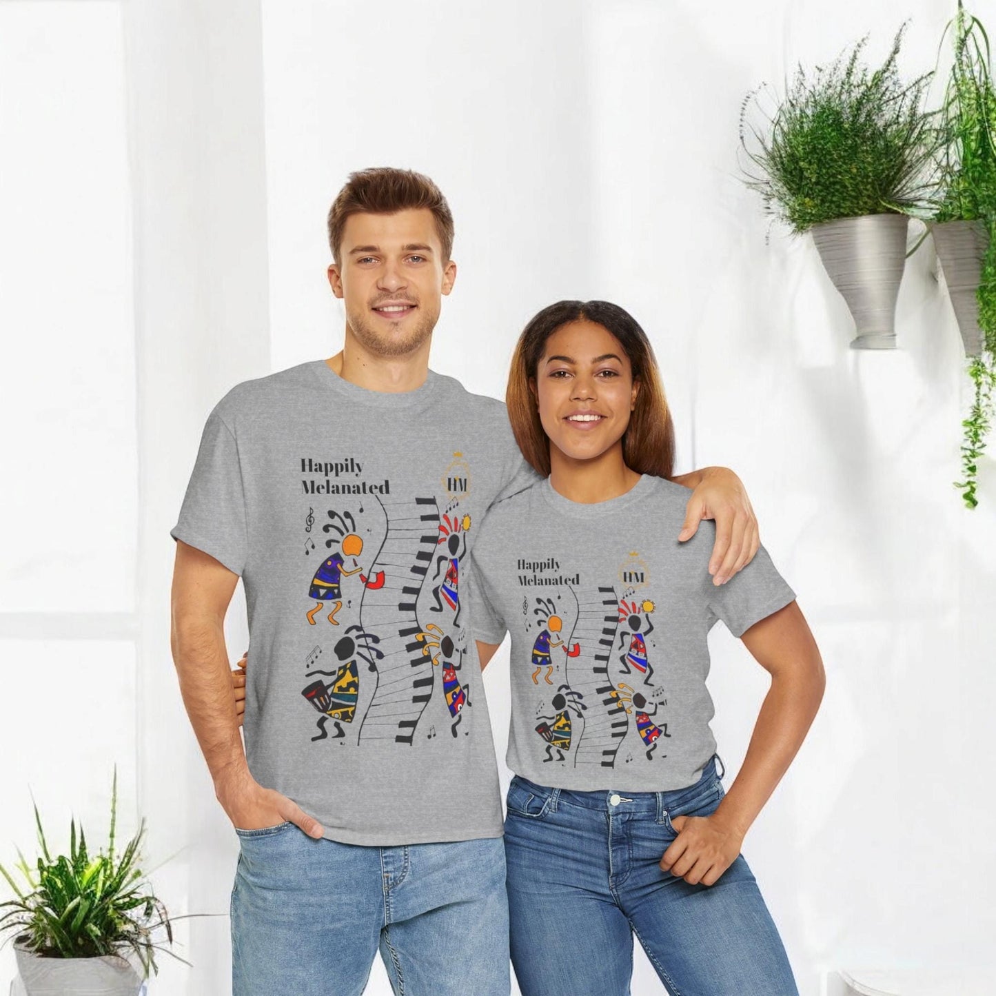 Afro Music, Piano Graphic Unisex Tee, Hand Drawn Music Shirt, Jazz Lover Gift
