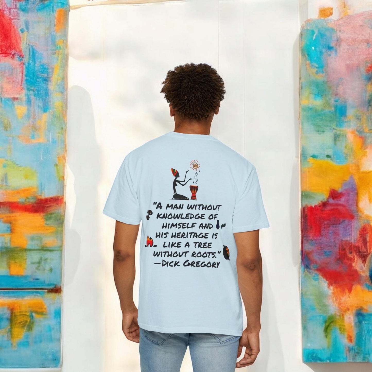 Handcrafted Afro Music Graphic Unisex T-shirt, Music Lover Tee, Ethnic Graphic Shirt