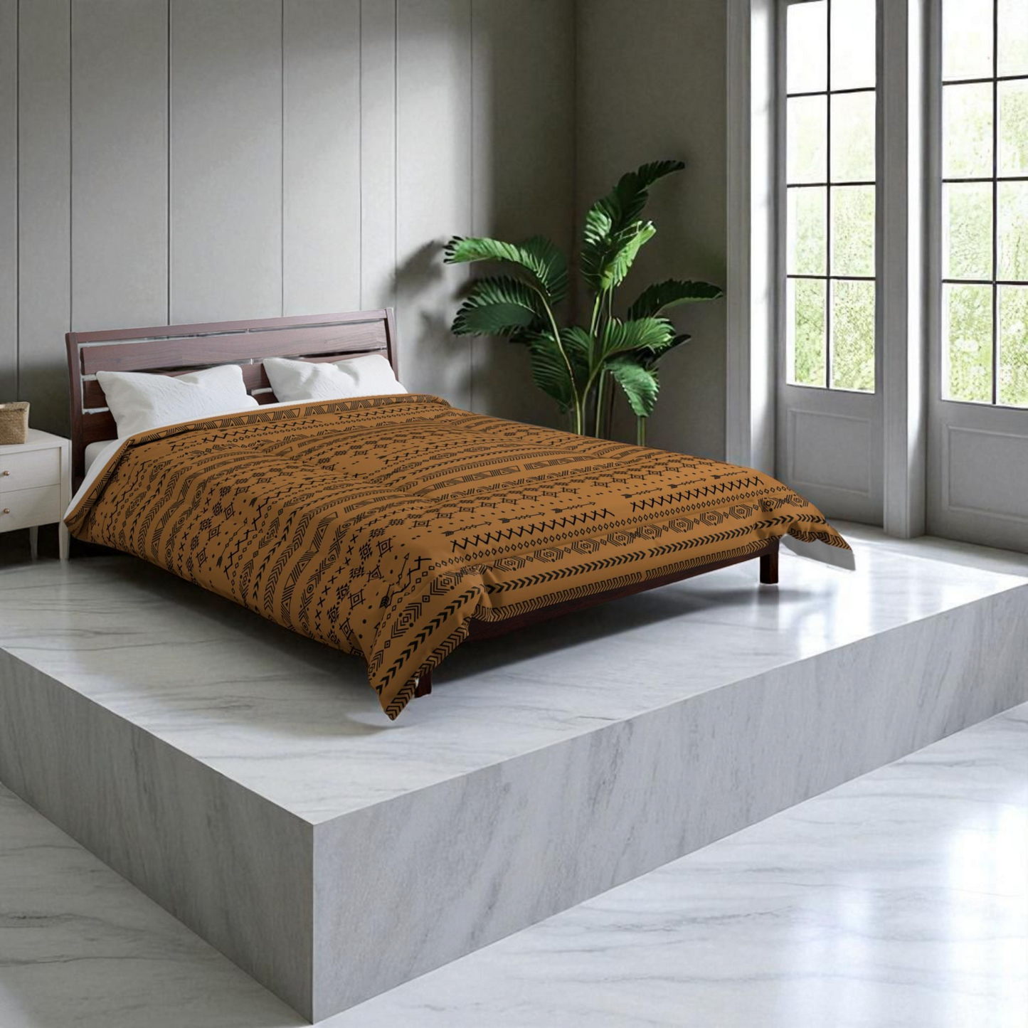 Boho Comforter, Aztec Pattern Bedding, Cozy Home Decor, Tribal Print Duvet