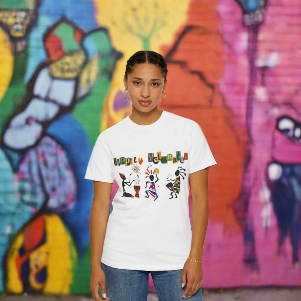 Handcrafted Afro Music Graphic Unisex T-shirt, Music Lover Tee, Ethnic Graphic Shirt