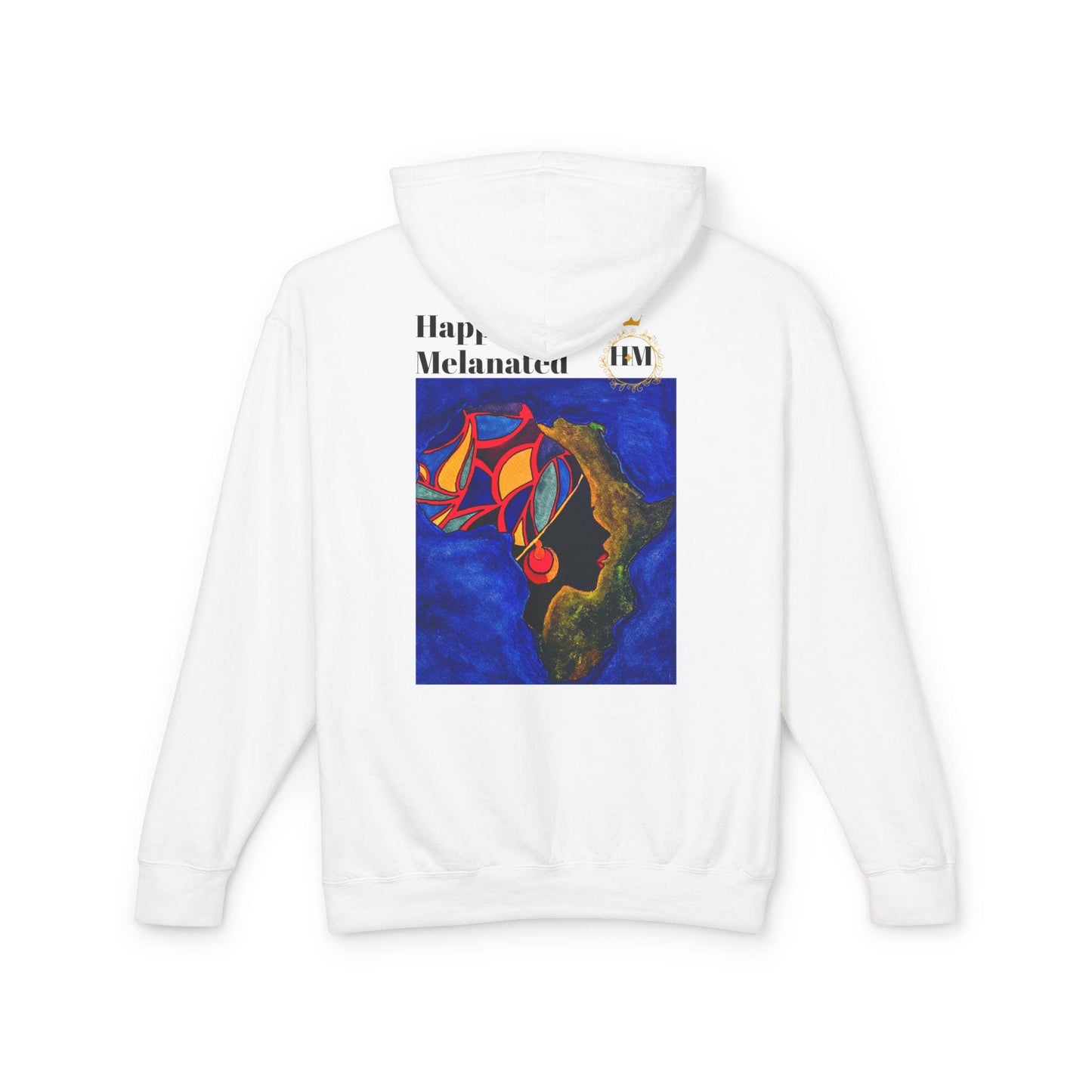 African Continent Art Graphic Unisex Hoodie, Lightweight Sweatshirt
