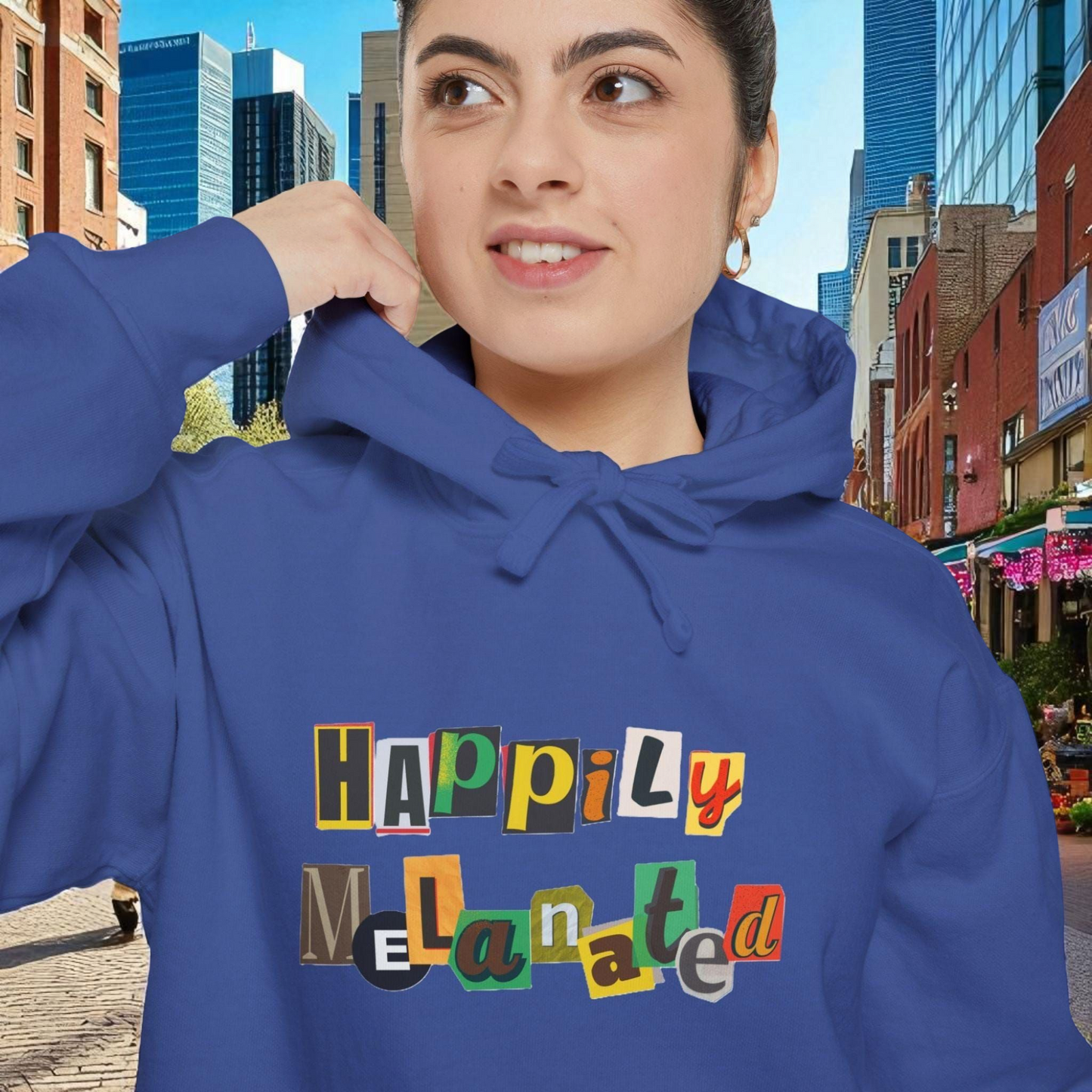 Afro Music Cartoon Unisex Hoodie, Hand Drawn Graphic Sweatshirt, Music Lover Gift