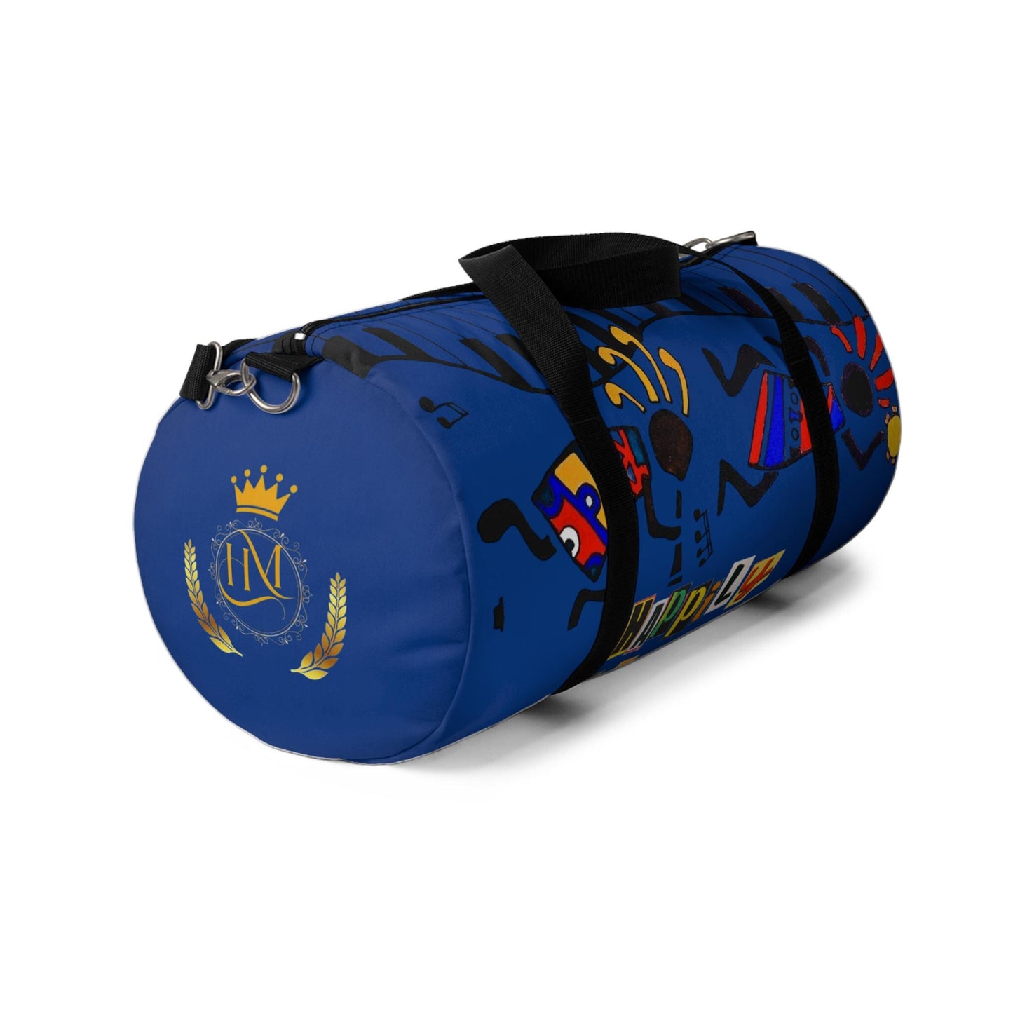 Afro Music Cartoon Piano Art Handcrafted Duffel Bag - Musician Gift, Travel Bag, Music Lover Gym Bag