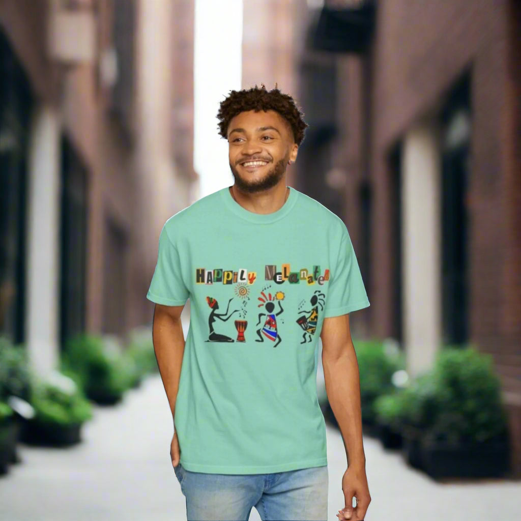 Handcrafted Afro Music Graphic Unisex T-shirt, Music Lover Tee, Ethnic Graphic Shirt