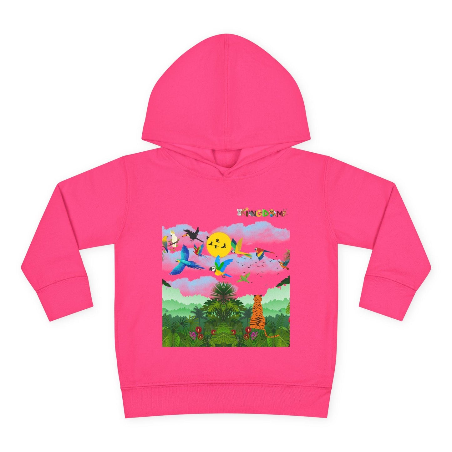Tropical Birds Toddler Hoodie, Wild Life Theme Fleece Pullover, Kids Animal Sweater, Jungle Print Sweatshirt, Bird Lover Gift