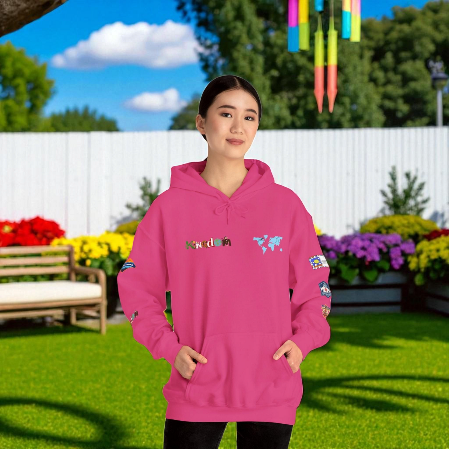 Travel Badge Graphic Hoodie, Wanderlust Sweatshirt, Adventure Lover Jumper