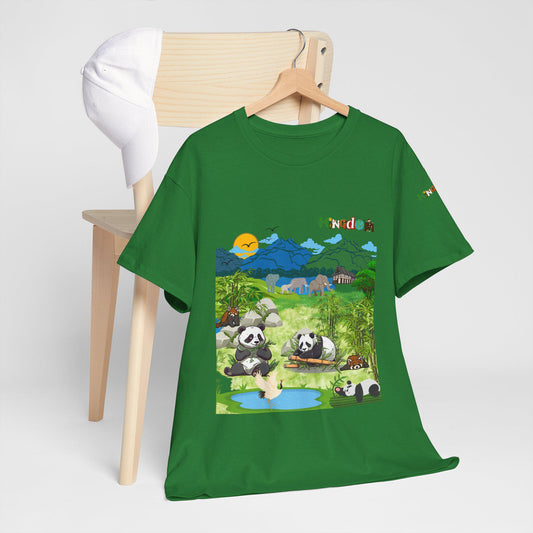 Panda Graphic Unisex Tee, Nature Inspired, Animal Kingdom Shirt, Wildlife Tee