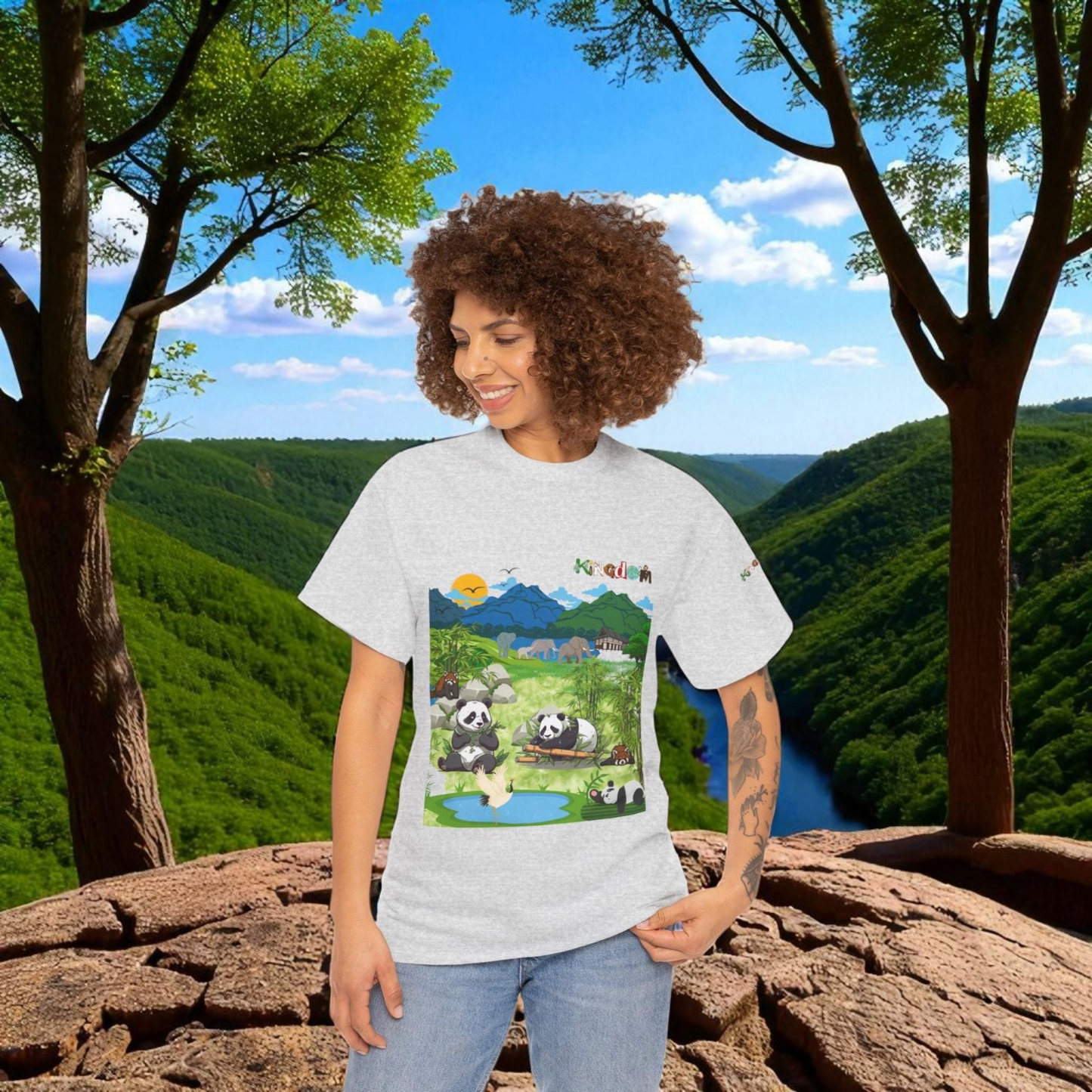 Panda Graphic Unisex Tee, Nature Inspired, Animal Kingdom Shirt, Wildlife Tee
