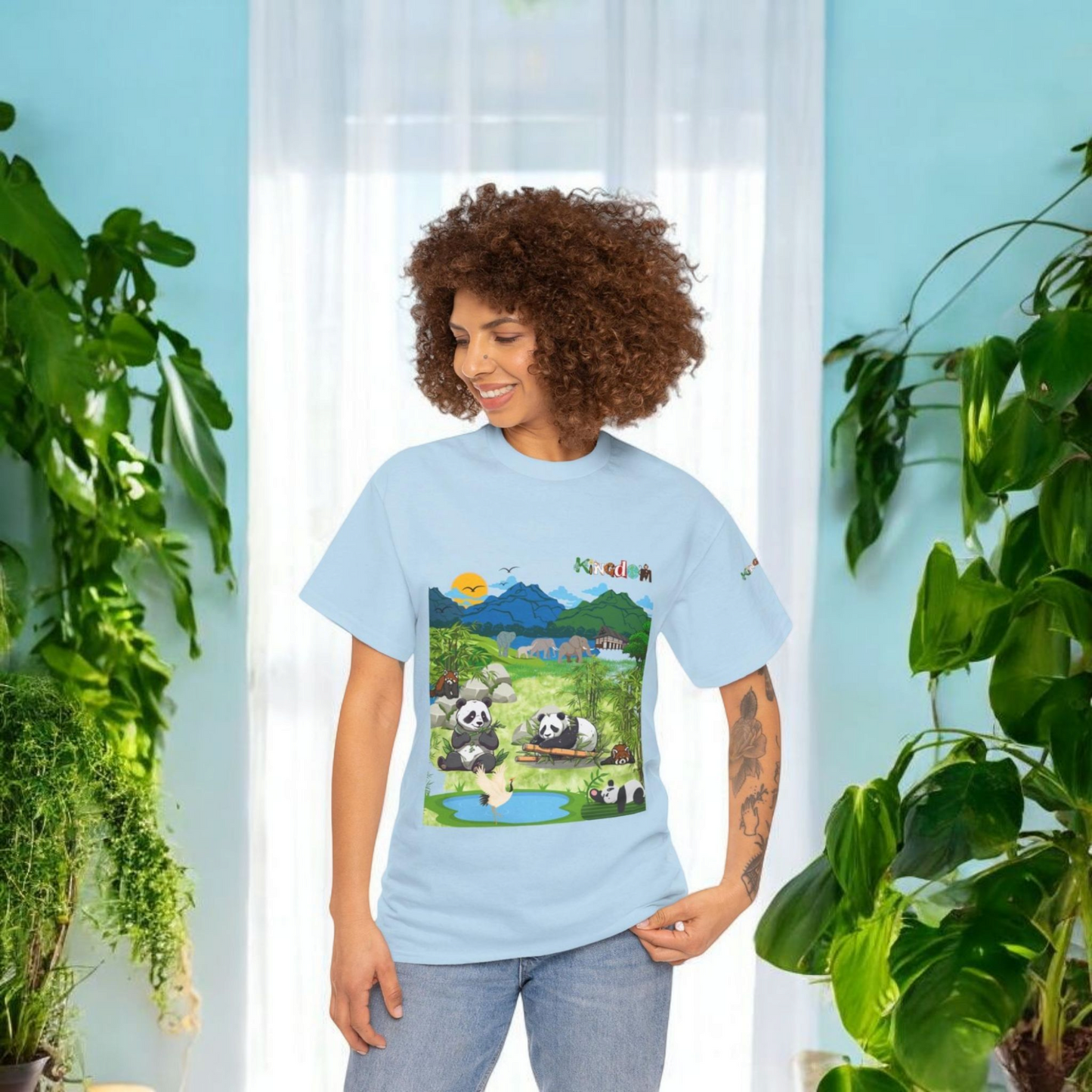 Panda Graphic Unisex Tee, Nature Inspired, Animal Kingdom Shirt, Wildlife Tee
