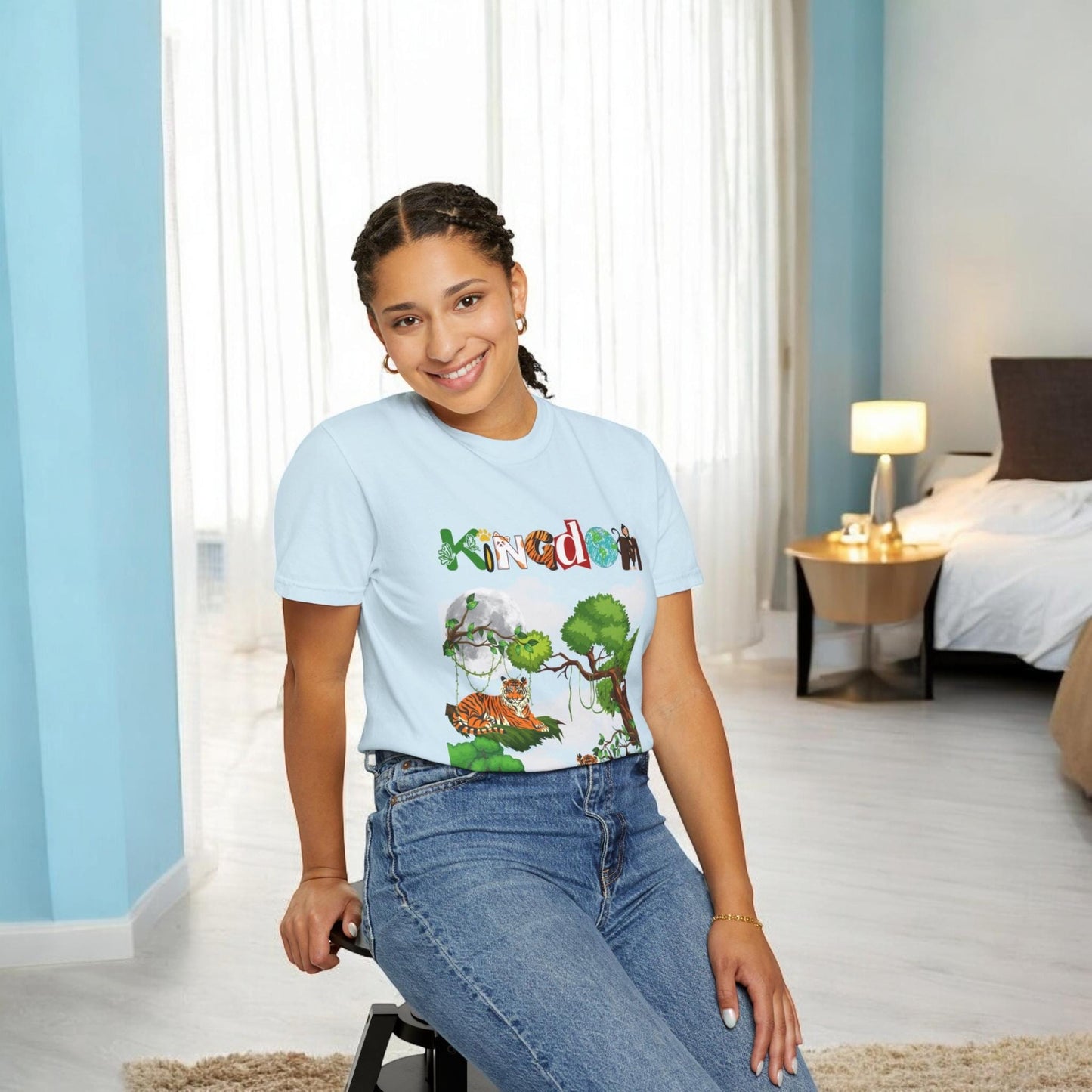 Tiger, Jungle Graphic T-Shirt, Safari Wildlife Tee, Animal Lover Gift, Nature Theme Shirt