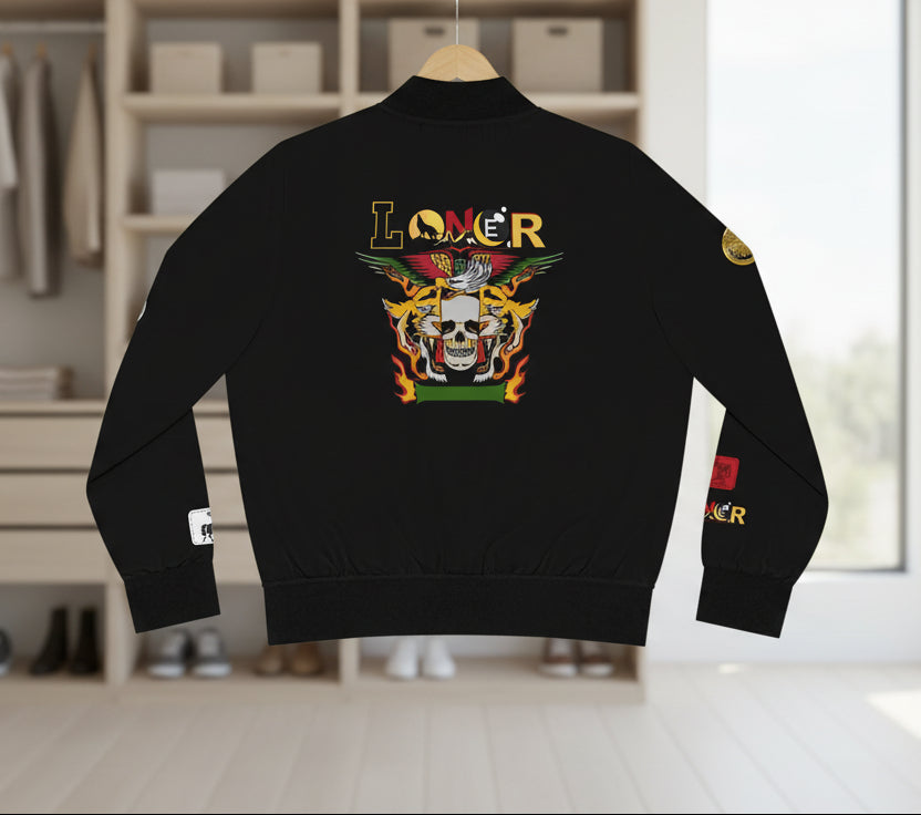 Tiger Graphic Bomber Jacket, Illusion Art All Over Print Women's Outerwear