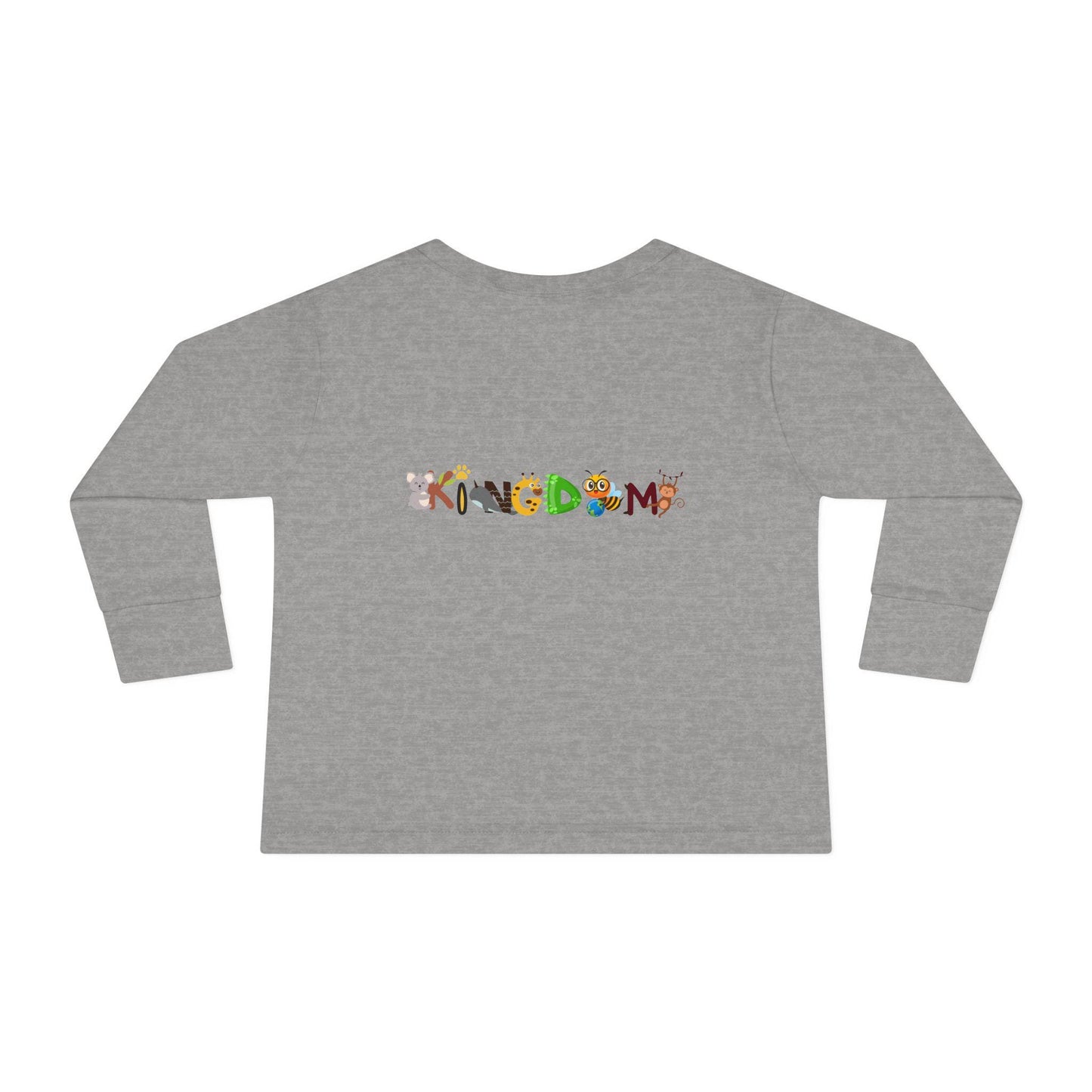 Toddler Long Sleeve Tee, Jungle Animals Nature Theme Tiger Graphic Art Shirt